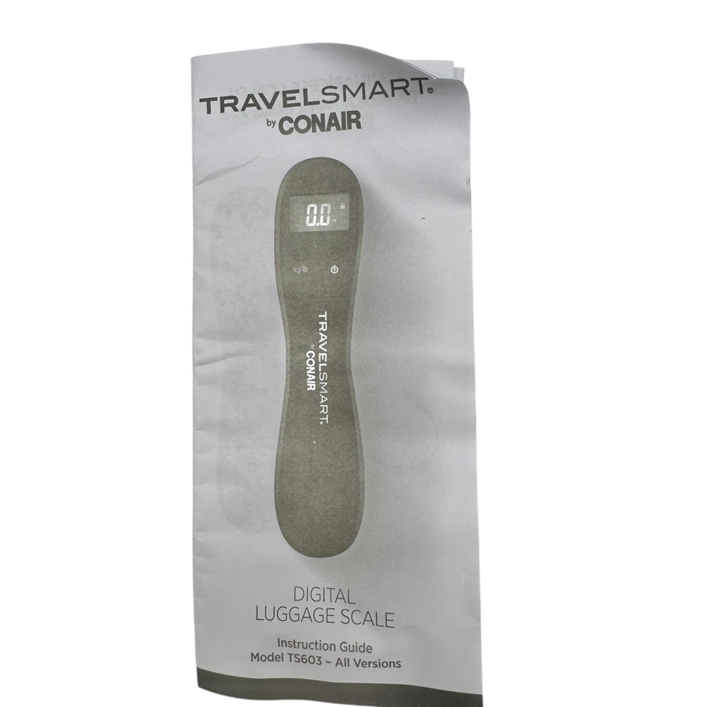 TravelSmart By Conair Digital Luggage Scale With Hook Compact Portable Easy Use