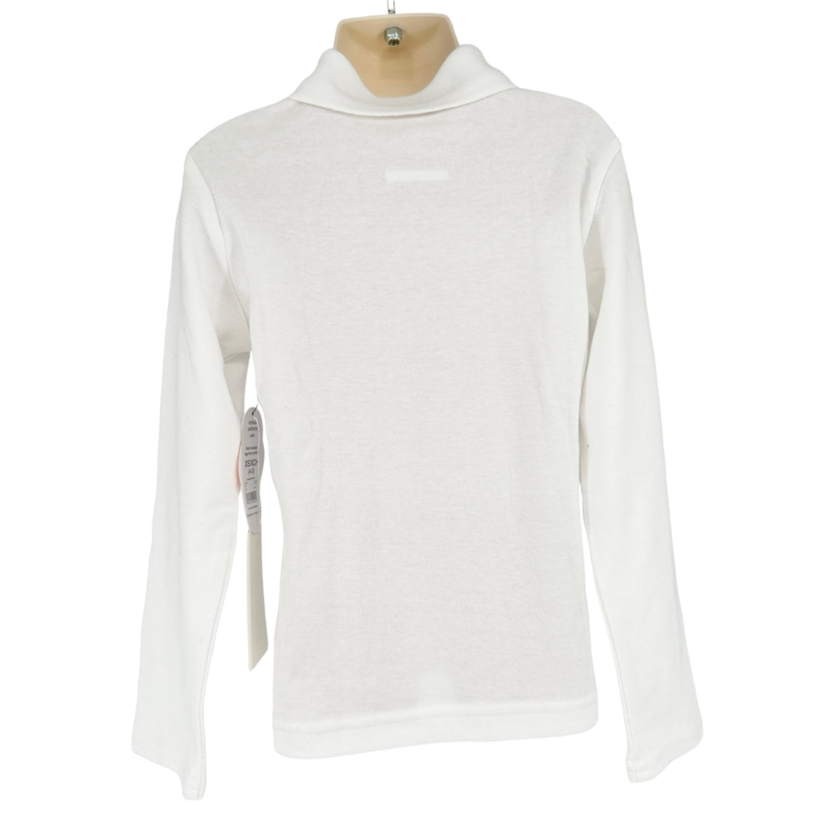 Wonder Nation Girls Uniform Long Sleeve Polo-style White XS Tagless Comfort NEW