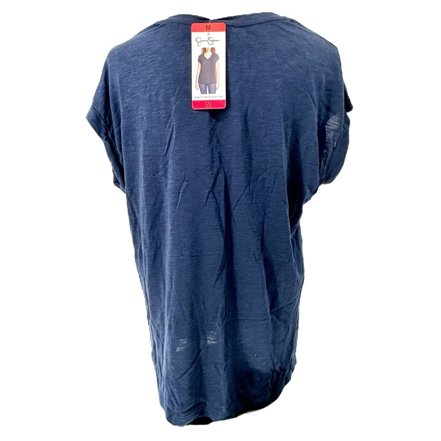 Jessica Simpson Set 2 Shirts Women's Medium Mood Indigo Burnt Sienna V-neck NWT