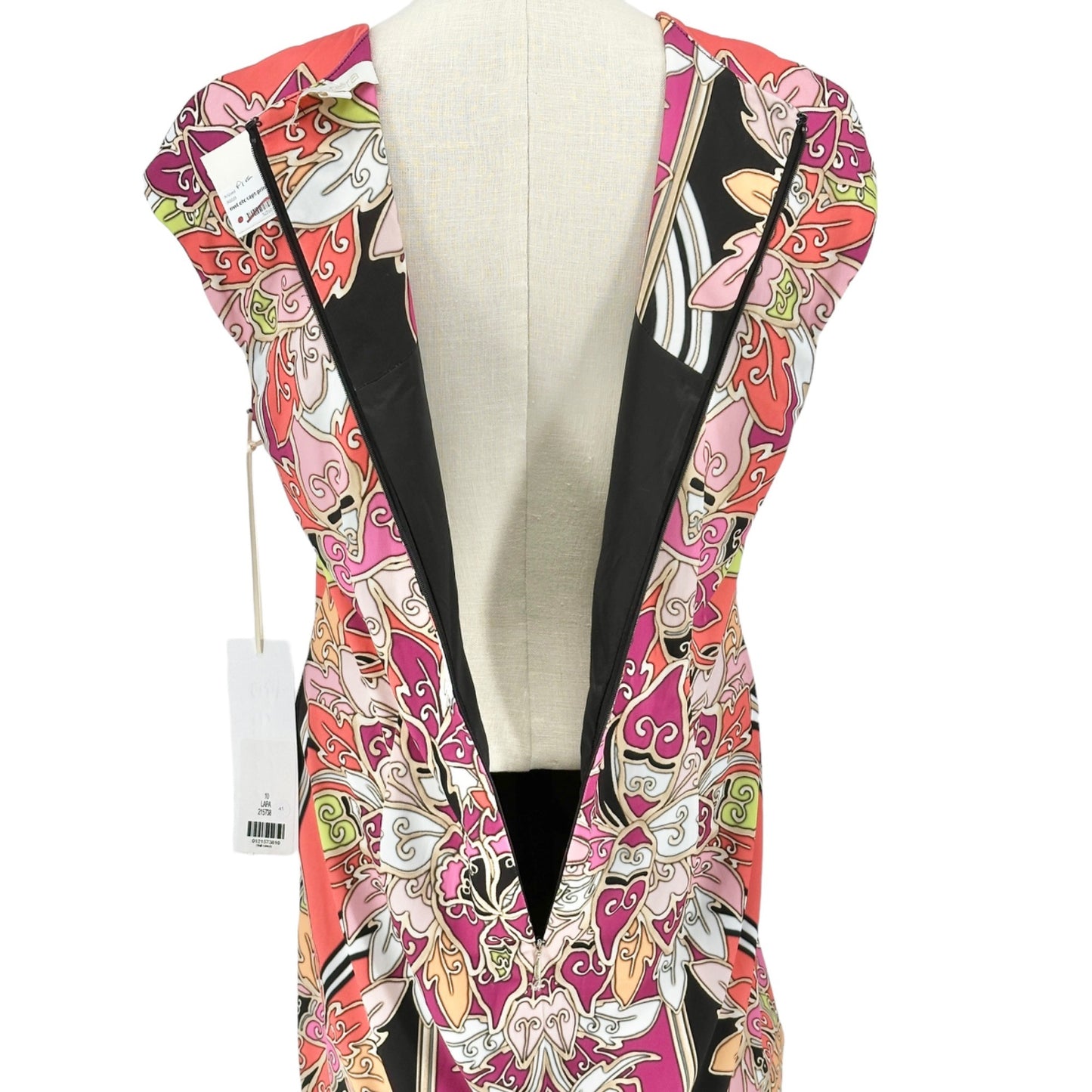 Etcetera Dress Womens 10 Abstract Multicolor Print Lined Sleeveless NWT