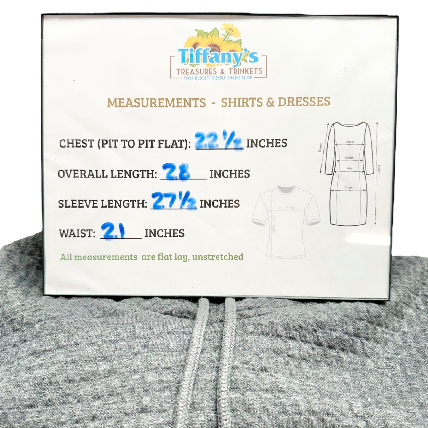 Captain's Cloth Sweatshirt L Hooded Gray Quilted Waffle Knit LS Brand Patch