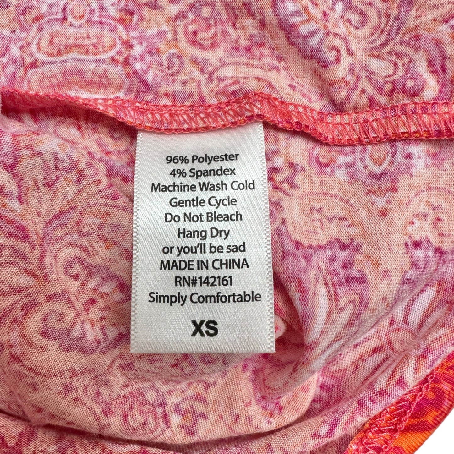 LuLaRoe Retired Julia Dress XS Orange with Fuschia Graphic Print SS Form Fit NWT