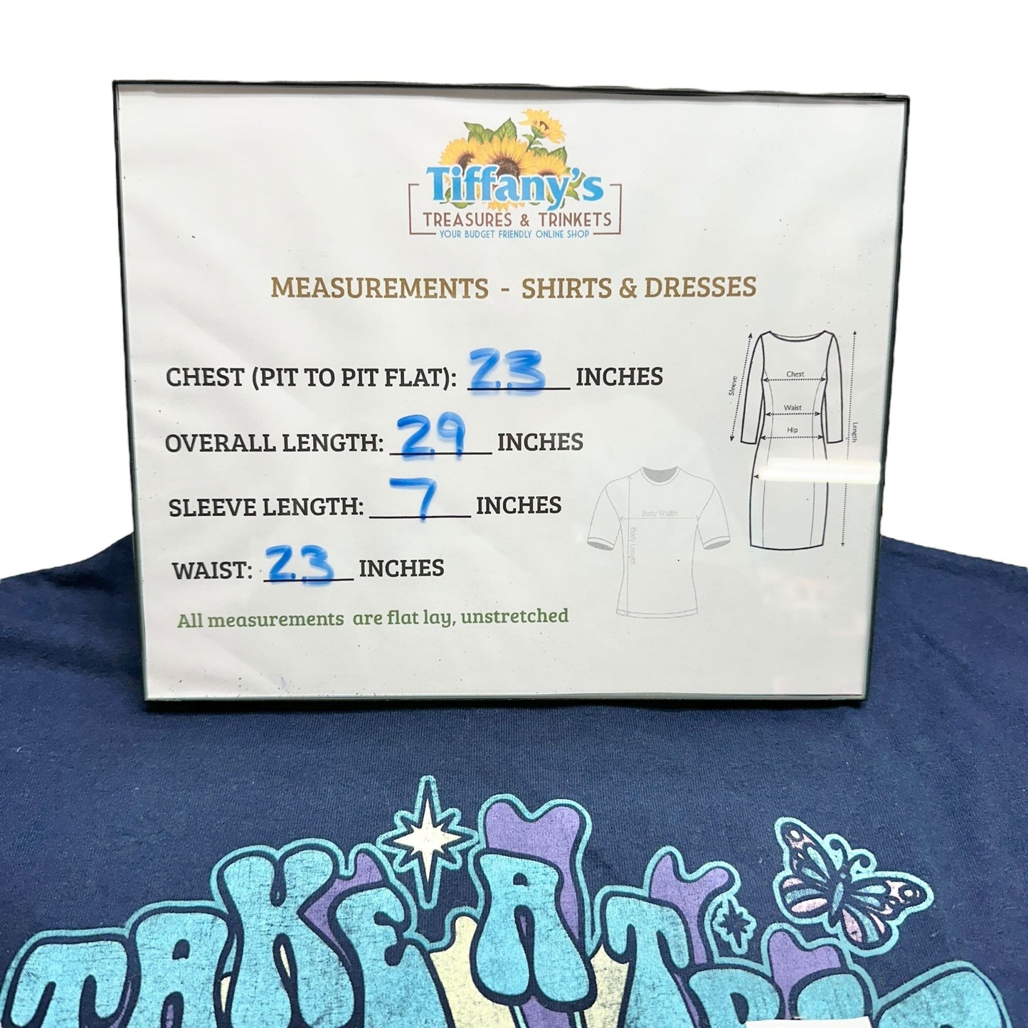 Take A Trip With Nature Graphic T-Shirt Unisex XL 46-48 Navy Mushrooms SS NWT