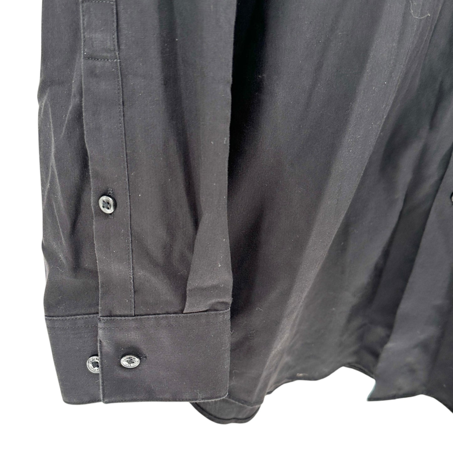 Calvin Klein Dress Shirt Mens L 16.5 Slim Fit Cotton Blend Long Sleeve 32/33