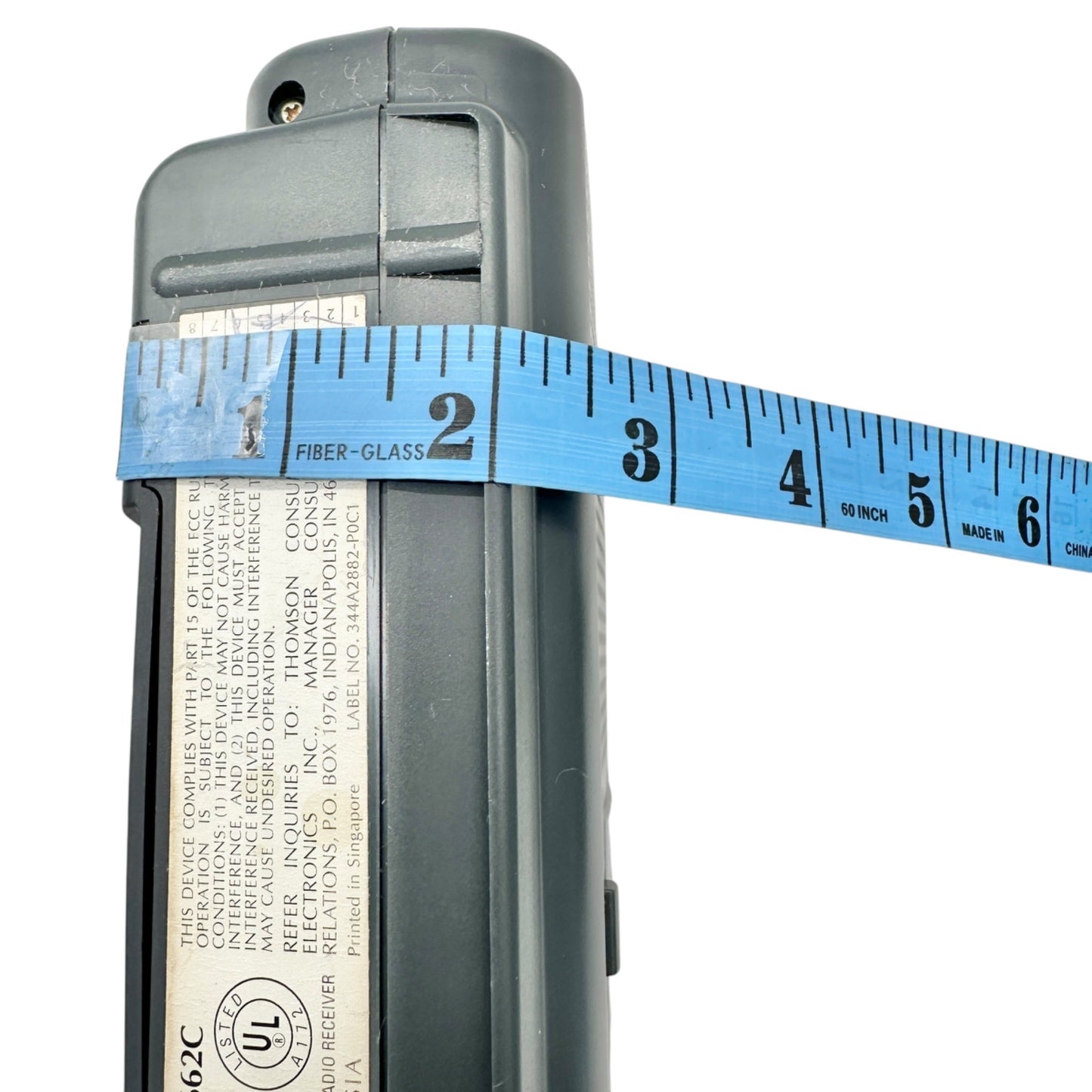 General Electric 72662C FM AM 2 Band Portable Receiver Radio Handle Cord Storage