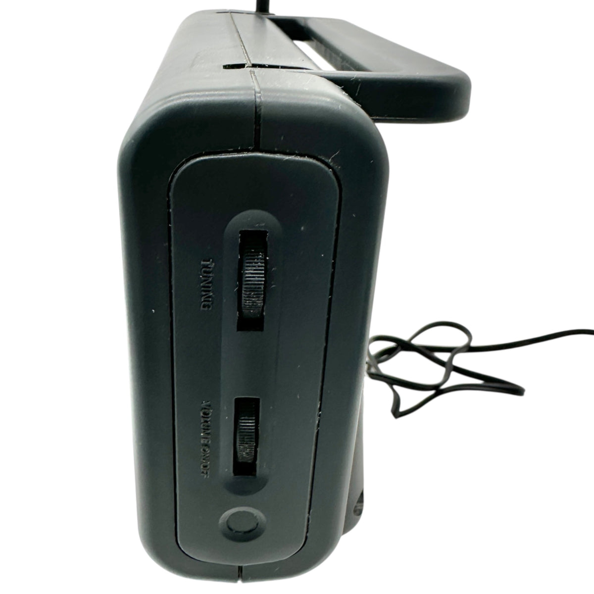 General Electric 72662C FM AM 2 Band Portable Receiver Radio Handle Cord Storage