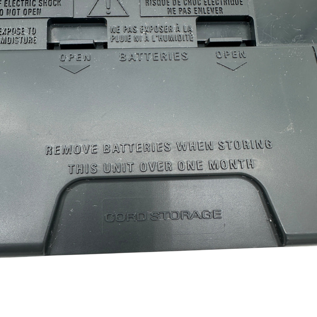 General Electric 72662C FM AM 2 Band Portable Receiver Radio Handle Cord Storage
