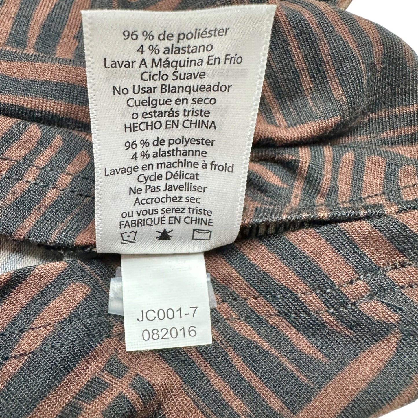 LuLaRoe Retired Carly Dress S Black Brown Print SS Hi-Low Hem NWT