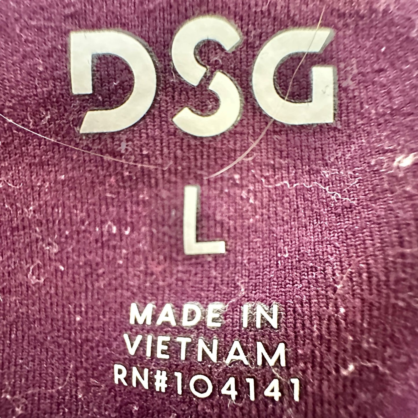 DSG Leggings Womens Large Maroon and Pink Colorblock Athletic Workout Gear