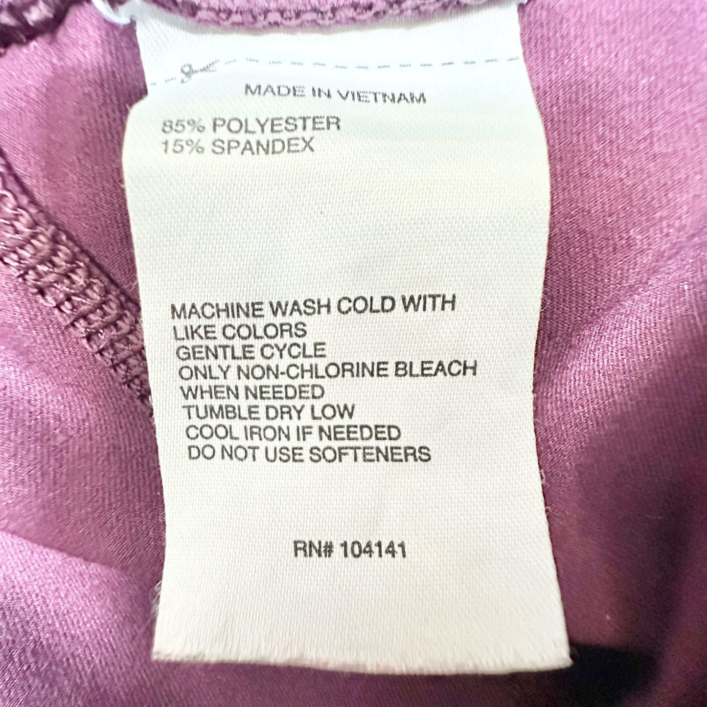 DSG Leggings Womens Large Maroon and Pink Colorblock Athletic Workout Gear