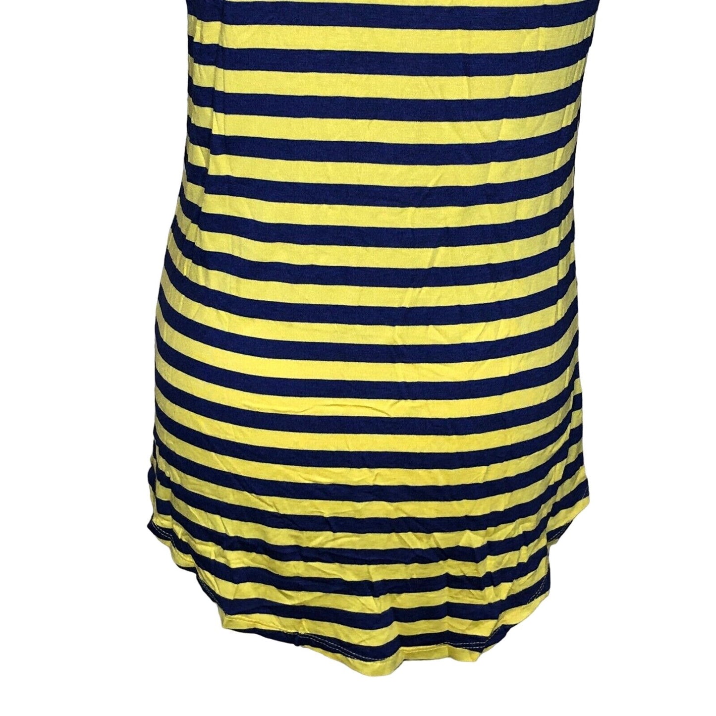 LuLaRoe Classic T Women's Extra Small Top Blue and Yellow Stripes NWT