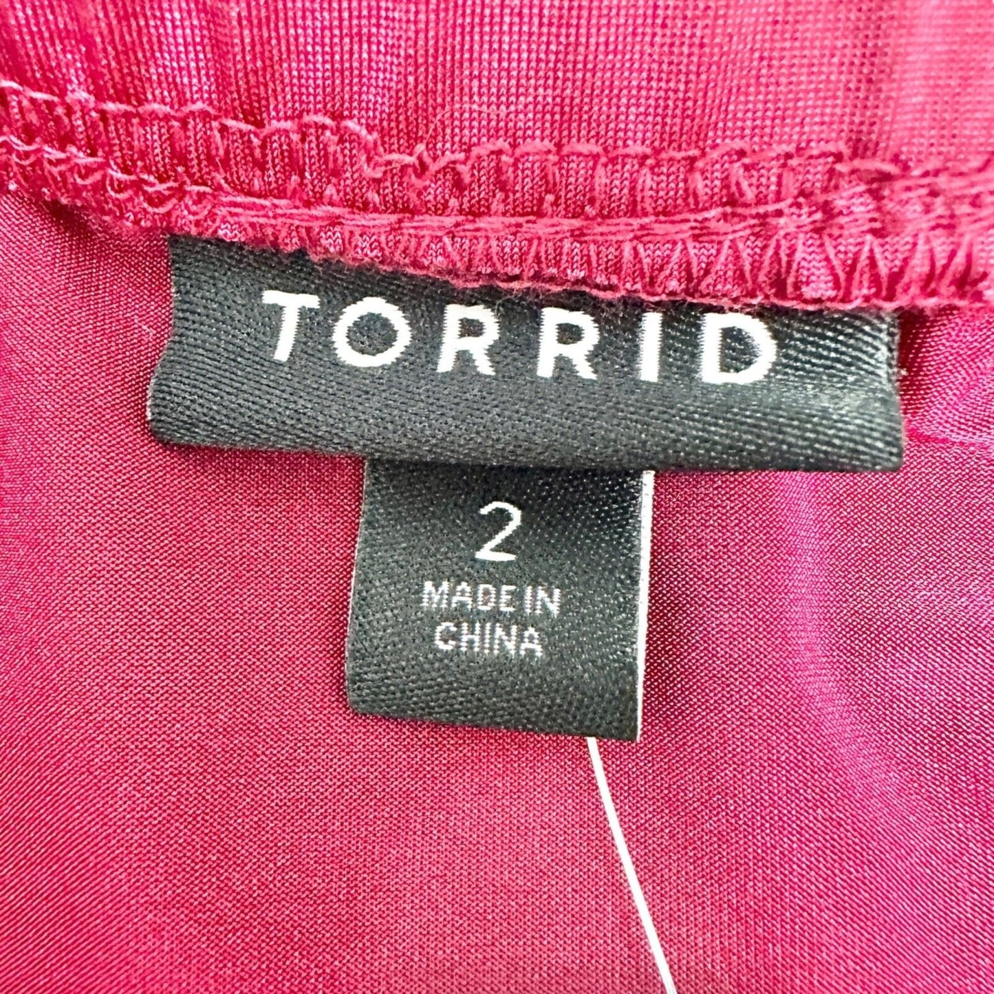 Torrid Size 2 Convertible Maxi Dress Red Sleeveless Tube Top