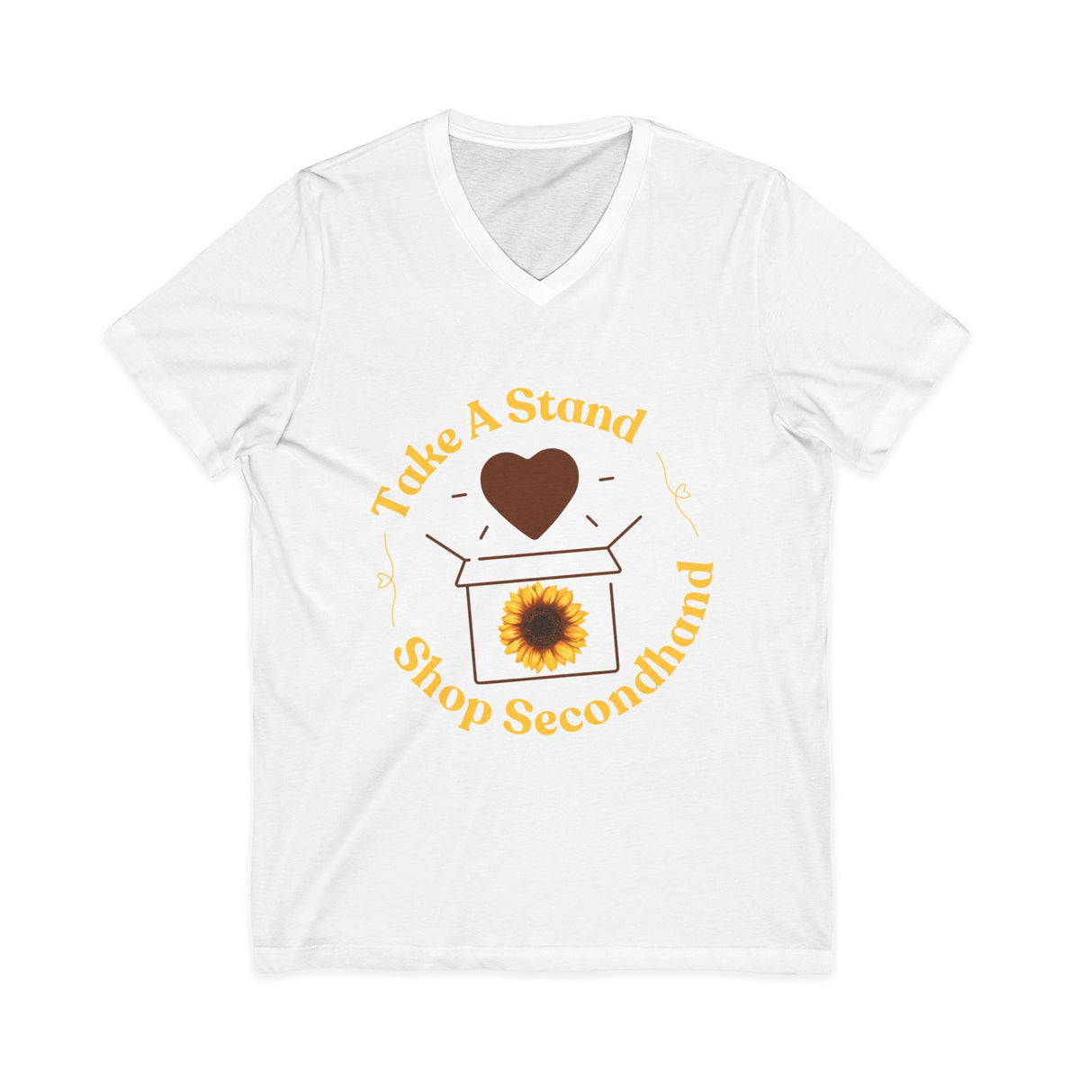 Unisex V-Neck Tee - Take A Stand Shop Secondhand