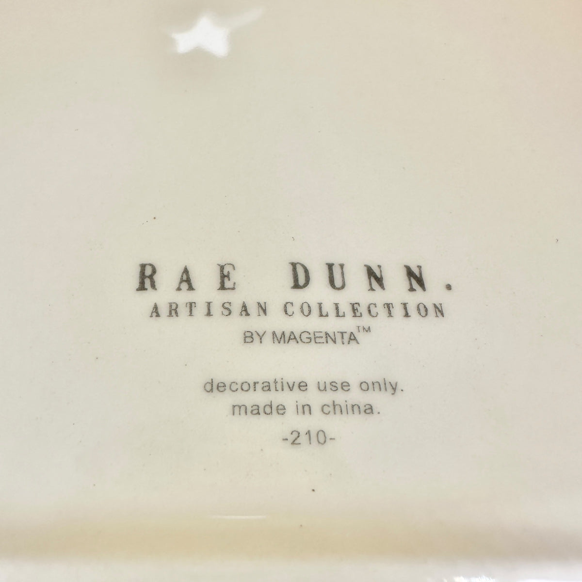 Rae Dunn by Magenta JOY Candle House White Ceramic Decorative Christmas Accent