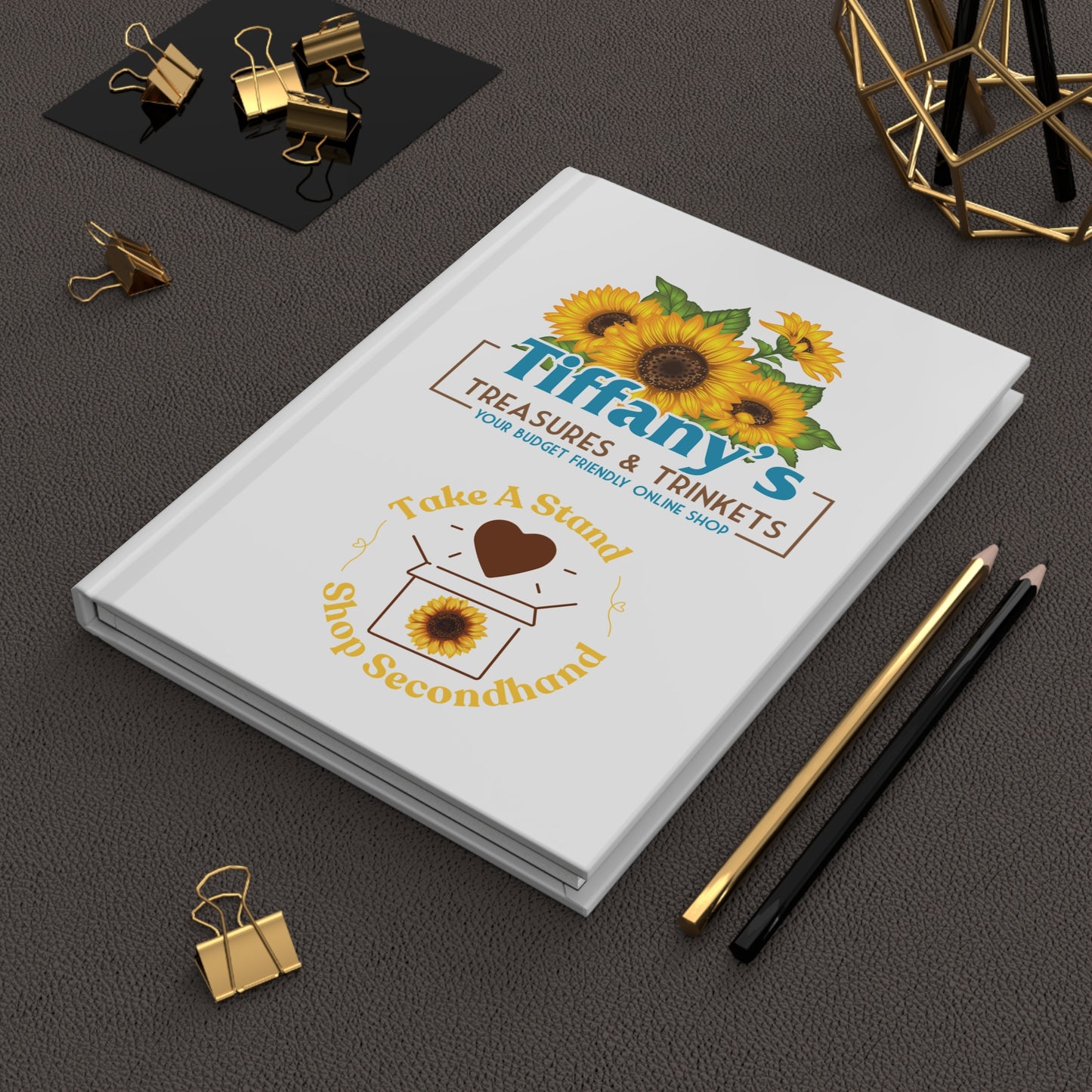 Hardcover Notebook Lined Pages Journal - Tiffany’s Treasures & Trinkets Shop Secondhand