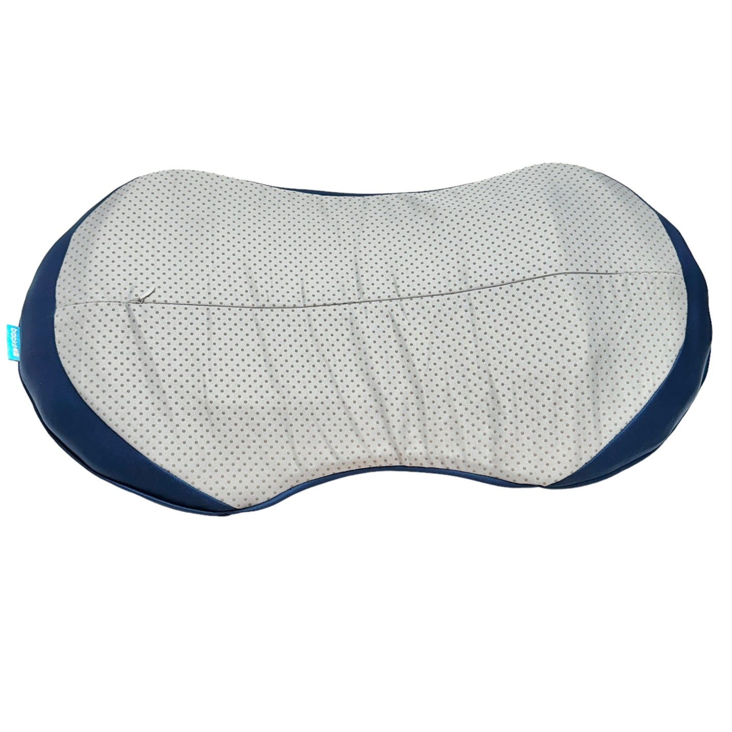 Back2 Lumbar Support Pillow Back Pain Relief Ergonomic Memory Foam Blue Gray