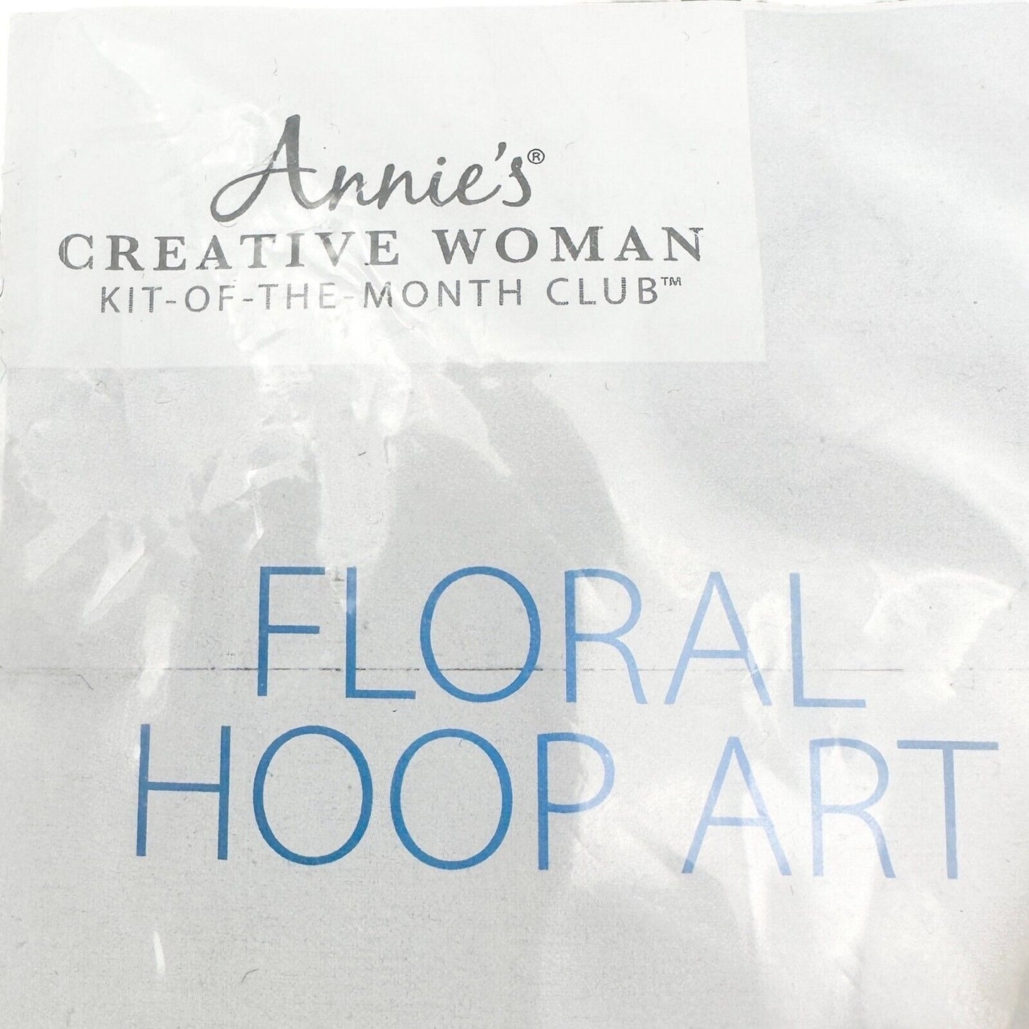 Annie’s Creative Woman Floral Hoop Art Felt Flowers Kit of Month Club CWC944 NIP
