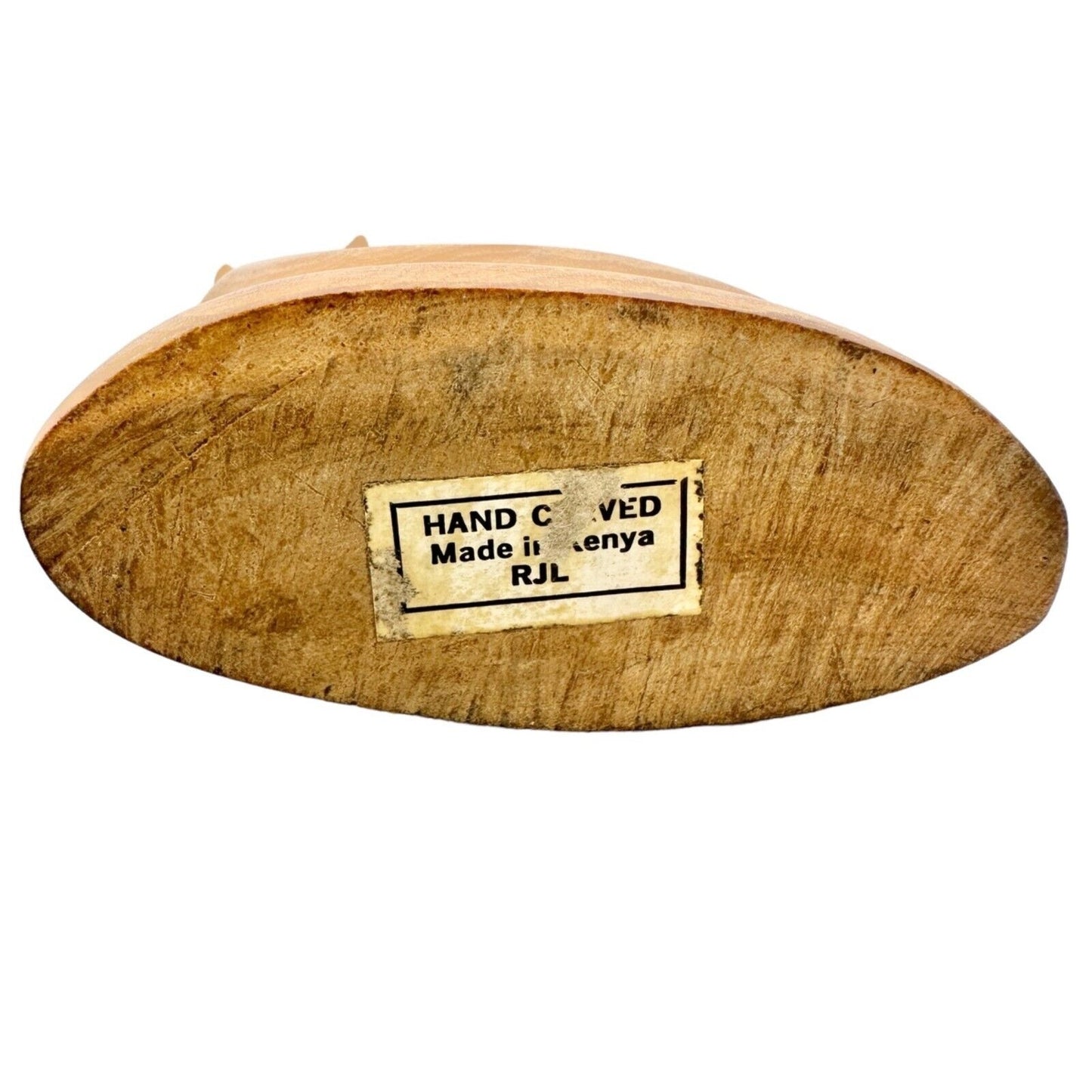 Set of 3 Wooden Animal Figures Elephant Ox Antelope Hand Carved in Kenya