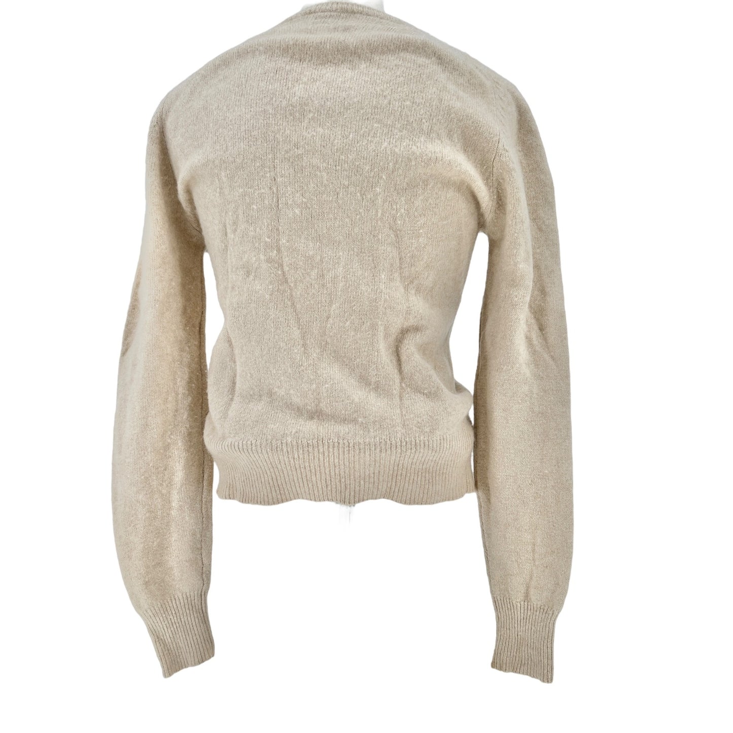 Preswick & Moore Cashmere Sweater Womens Small Camel Vneck Long Sleeve