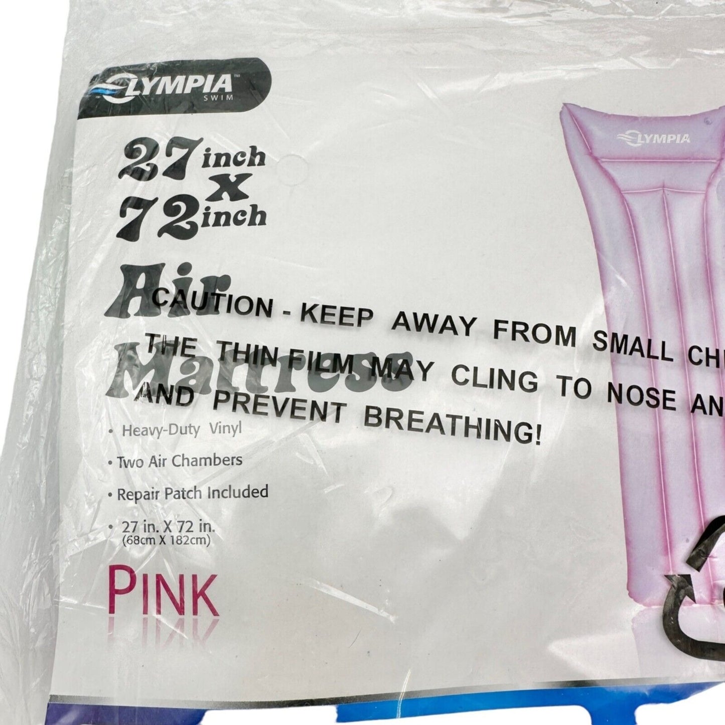 Set of 2 Inflatable Air Mattress for Pools both Pink NIP Unopened 72x27