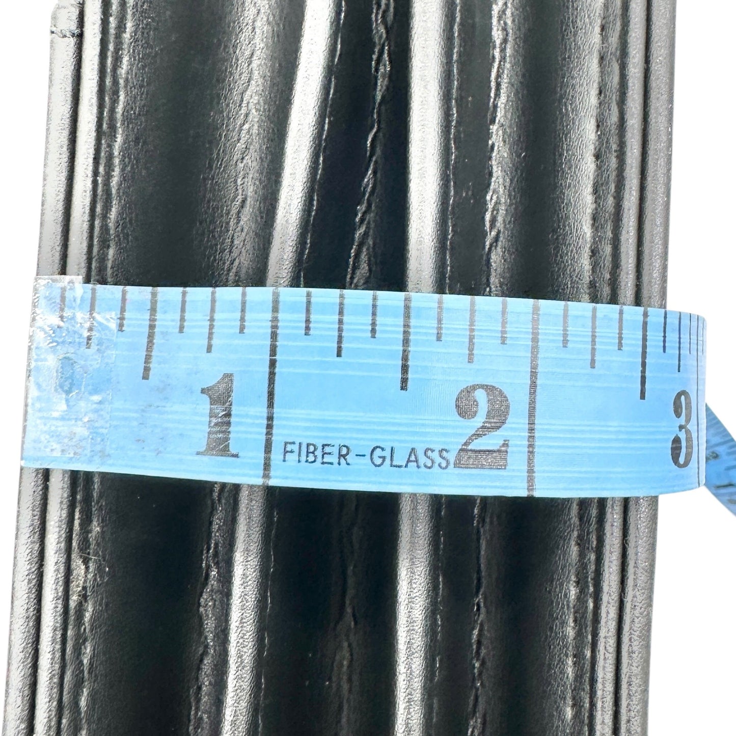 Black Leather Expandable Briefcase With Locking Clasp 17W x 12H x 2.5D