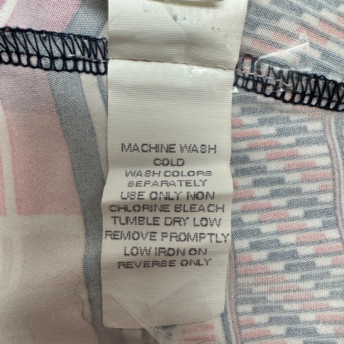 Denim 24/7 Maxi Dress Womens 3X Sleeveless Navy w/ Multicolor Geometric Pattern