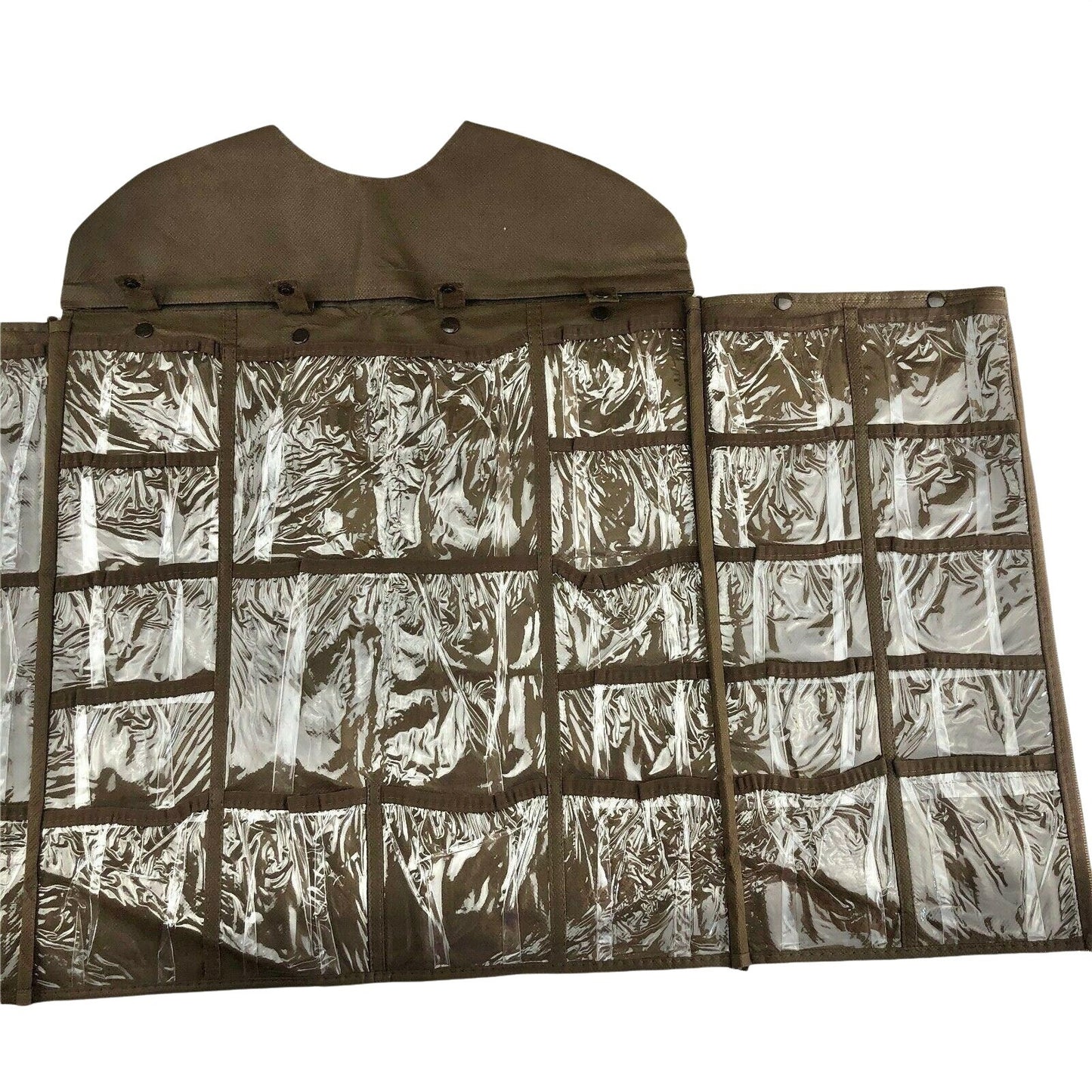 Joy Mangano Hanging Organizer Espresso NEW 30 pockets jewelry accessories