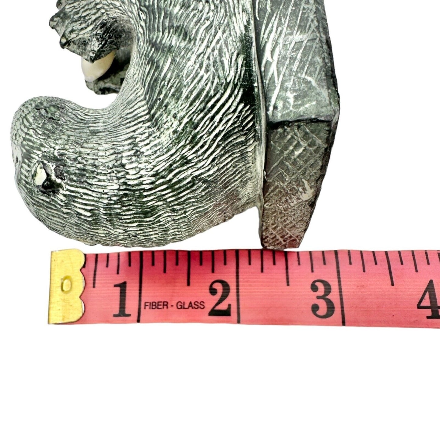 The Wolf Sculptures Soapstone Sea Otter with Shell Gray 4.5 x 2.5 x 2.5