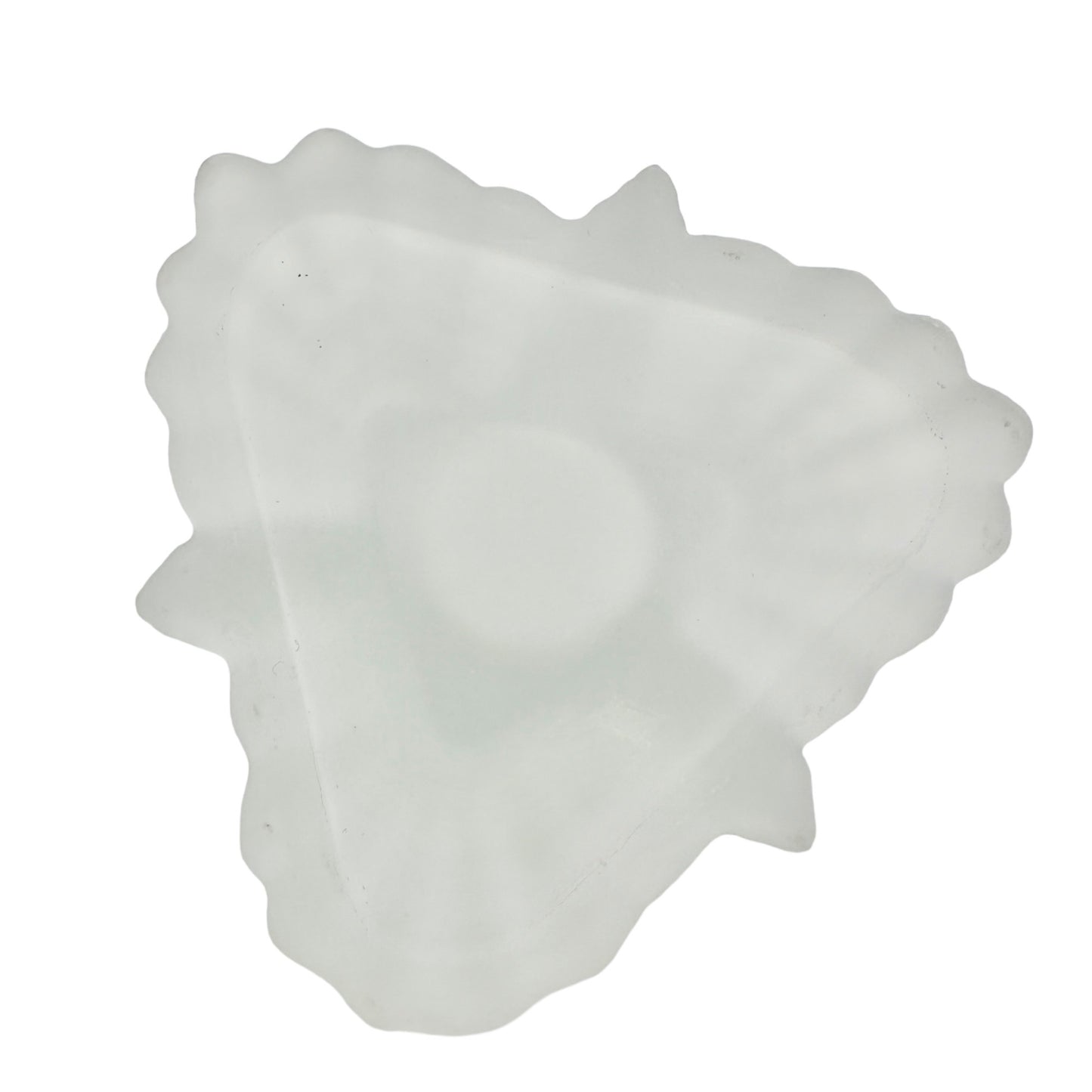 Enesco Glass Angels Candle Holder Frosted Votive 3 sided 4 x 4 x 4 in Box