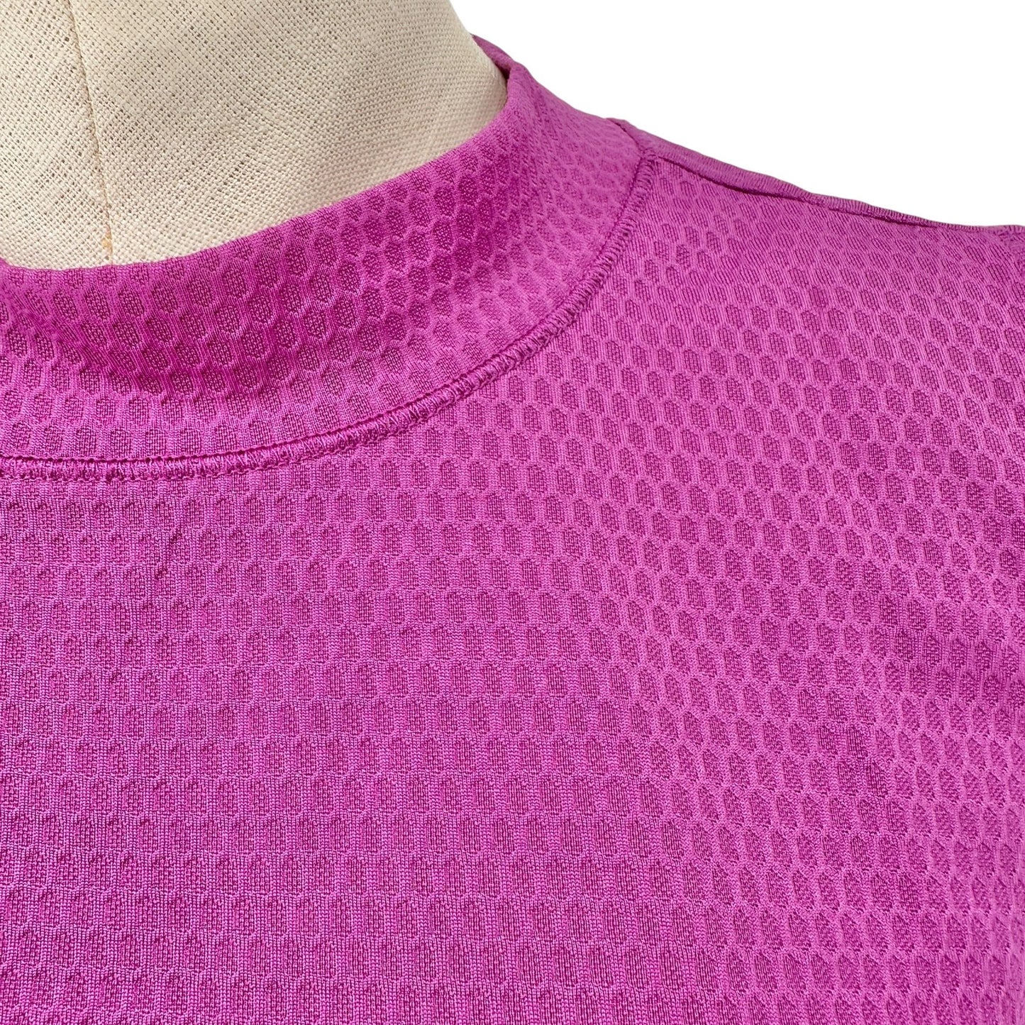 DSG Mesh Tank Top Womens XL PInk Lightweight Athletic Poly Sleeveless High Neck