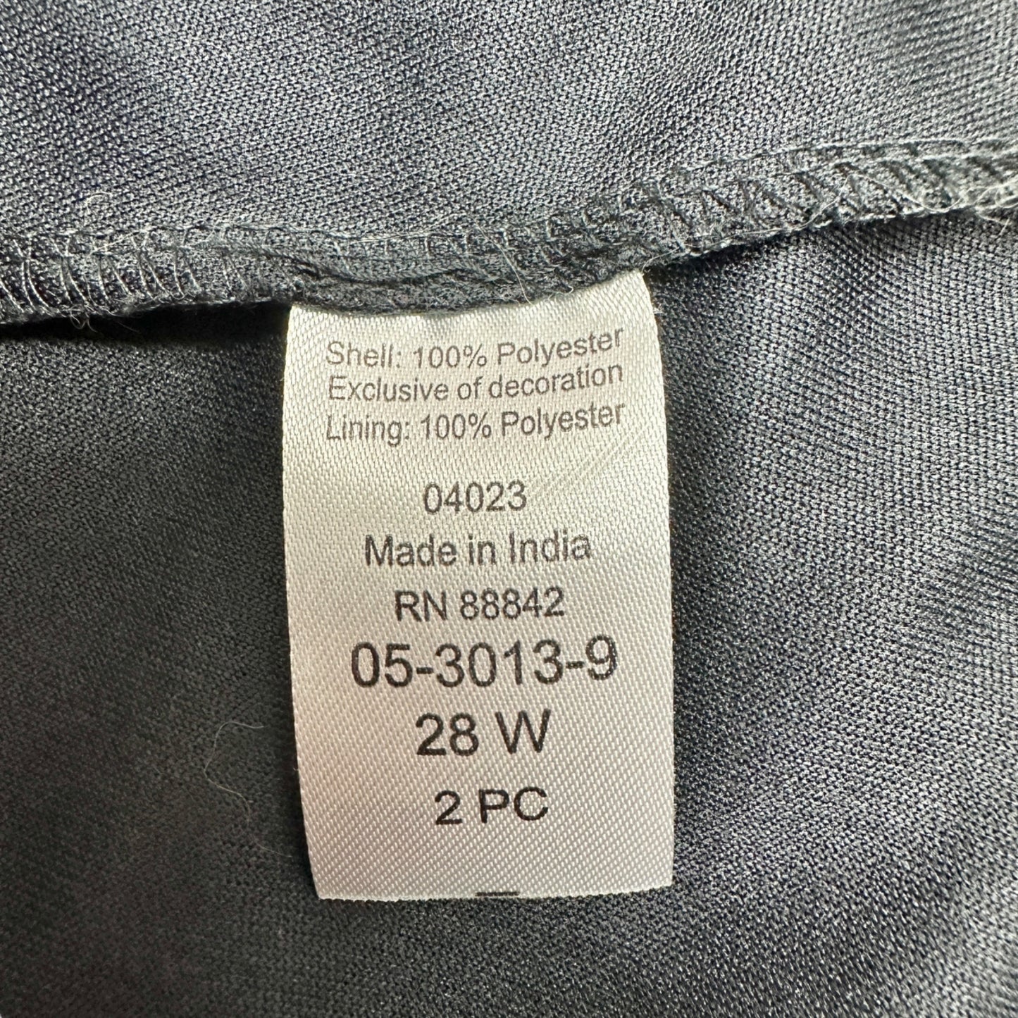 Denim 24/7 2pc Maxi Dress Womens 28W Black with Multicolor Geometric Pattern