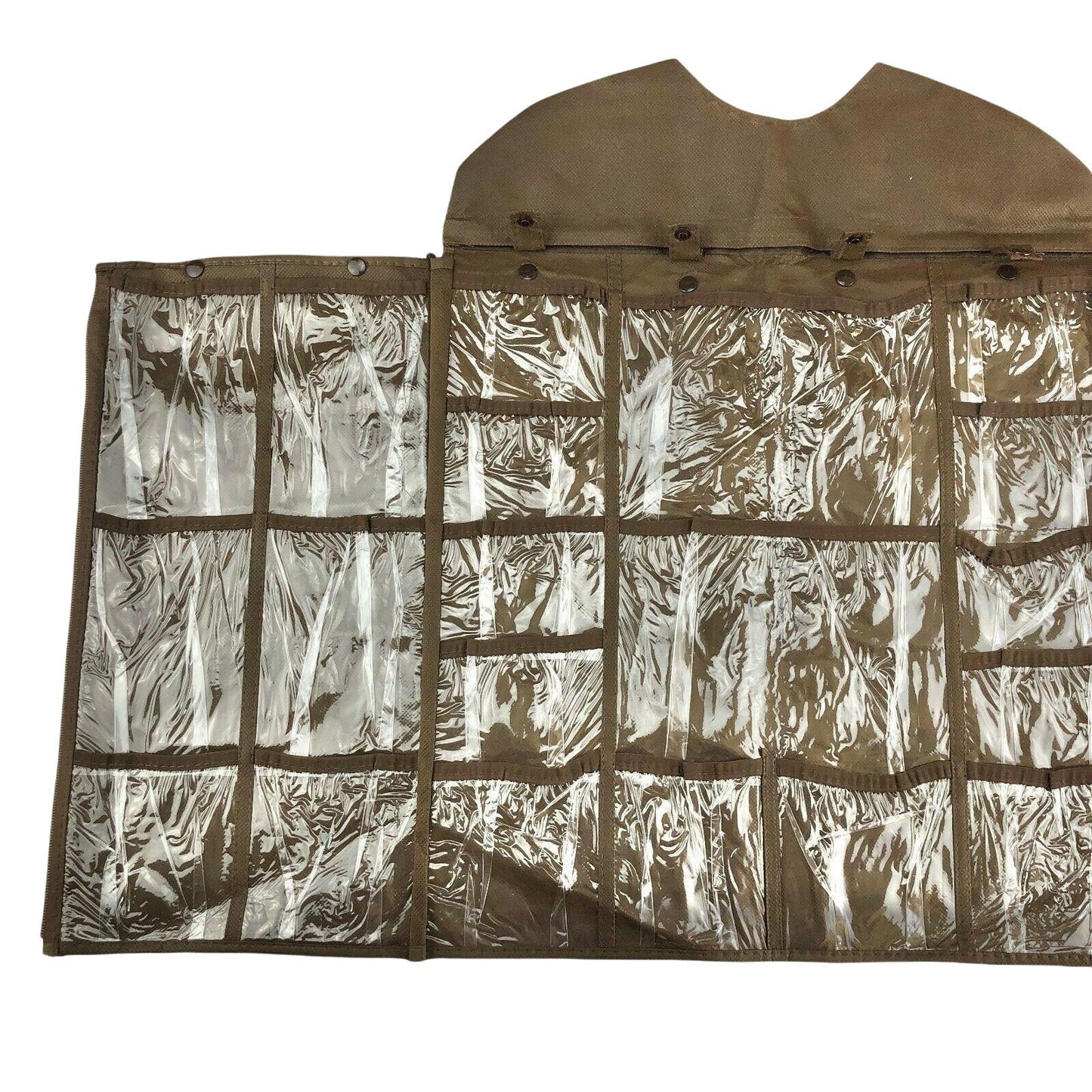 Joy Mangano Hanging Organizer Espresso NEW 30 pockets jewelry accessories