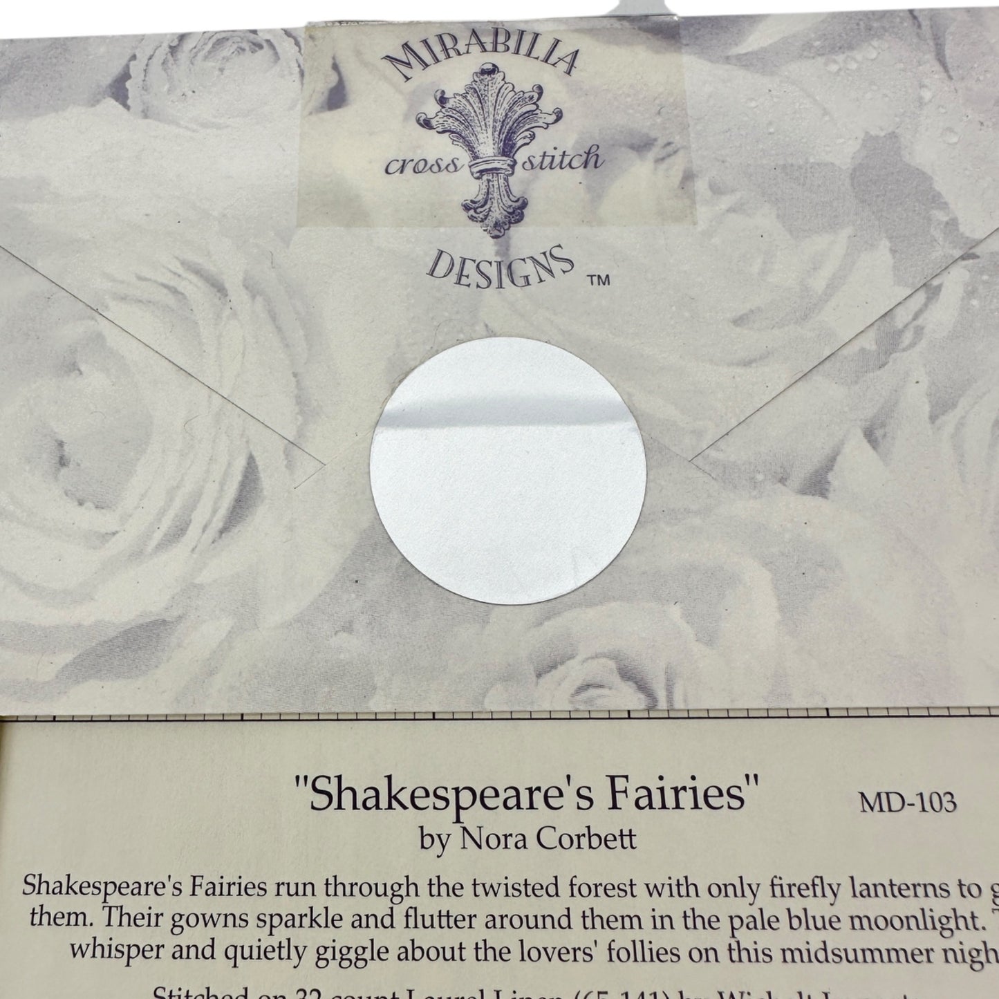 Mirabilia Designs SHAKESPEARES FAIRIES Cross Stitch Pattern MD-103 Nora Corbett