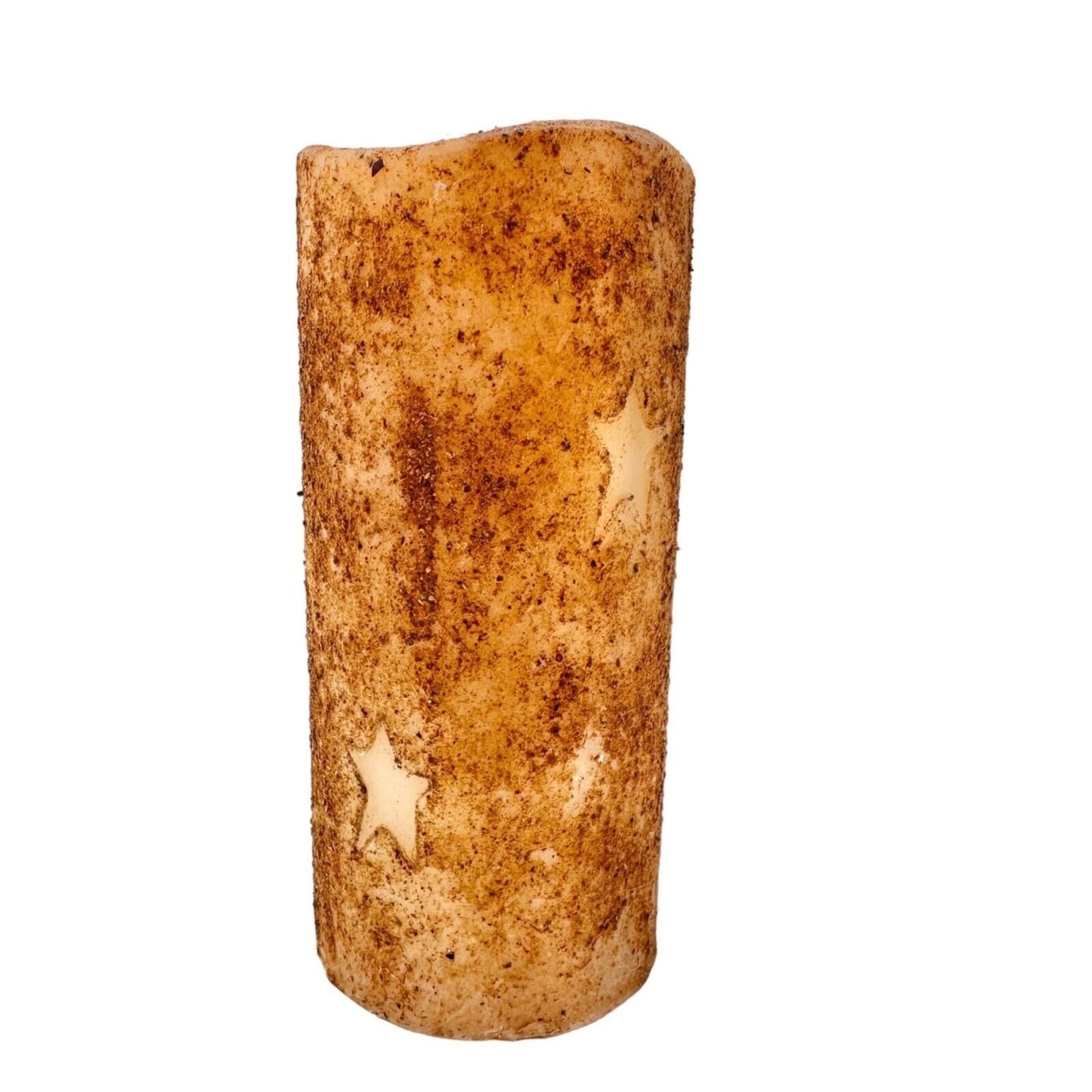 Primitive Rustic Electric Candle with 4 Sprays of Rustic Stems (batteries not in