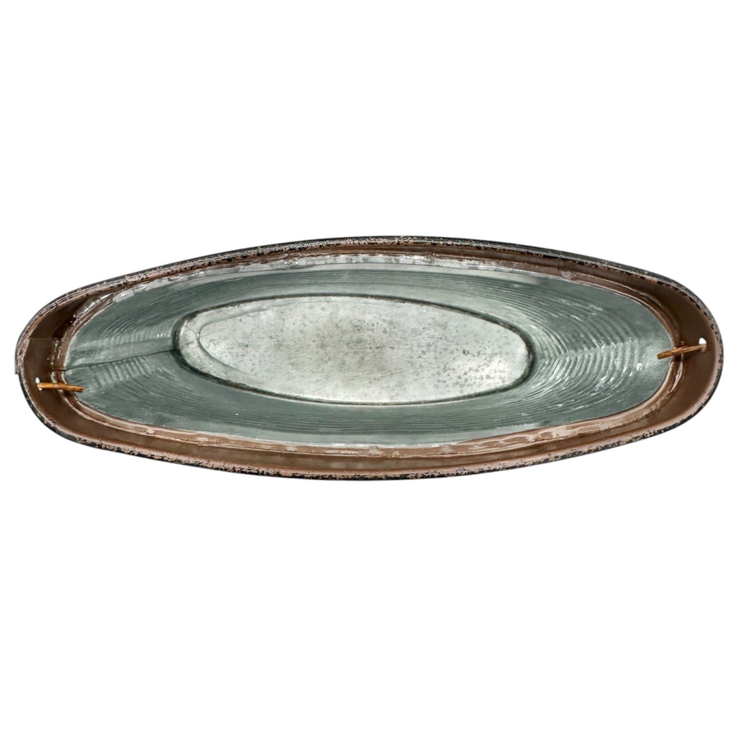 Transpac Galvanized Metal Containers Trio Rustic Oval Design Storage Buckets