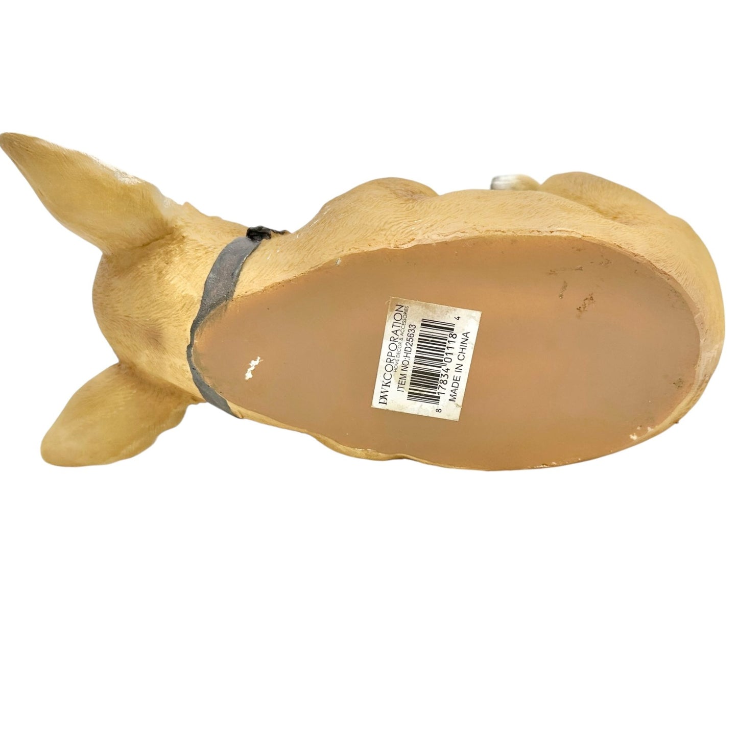Chihuahua Wine Bottle Holder By DWK Corporation Brown White 12 x 5.5 inches