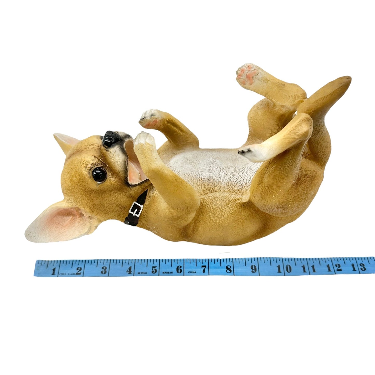 Chihuahua Wine Bottle Holder By DWK Corporation Brown White 12 x 5.5 inches