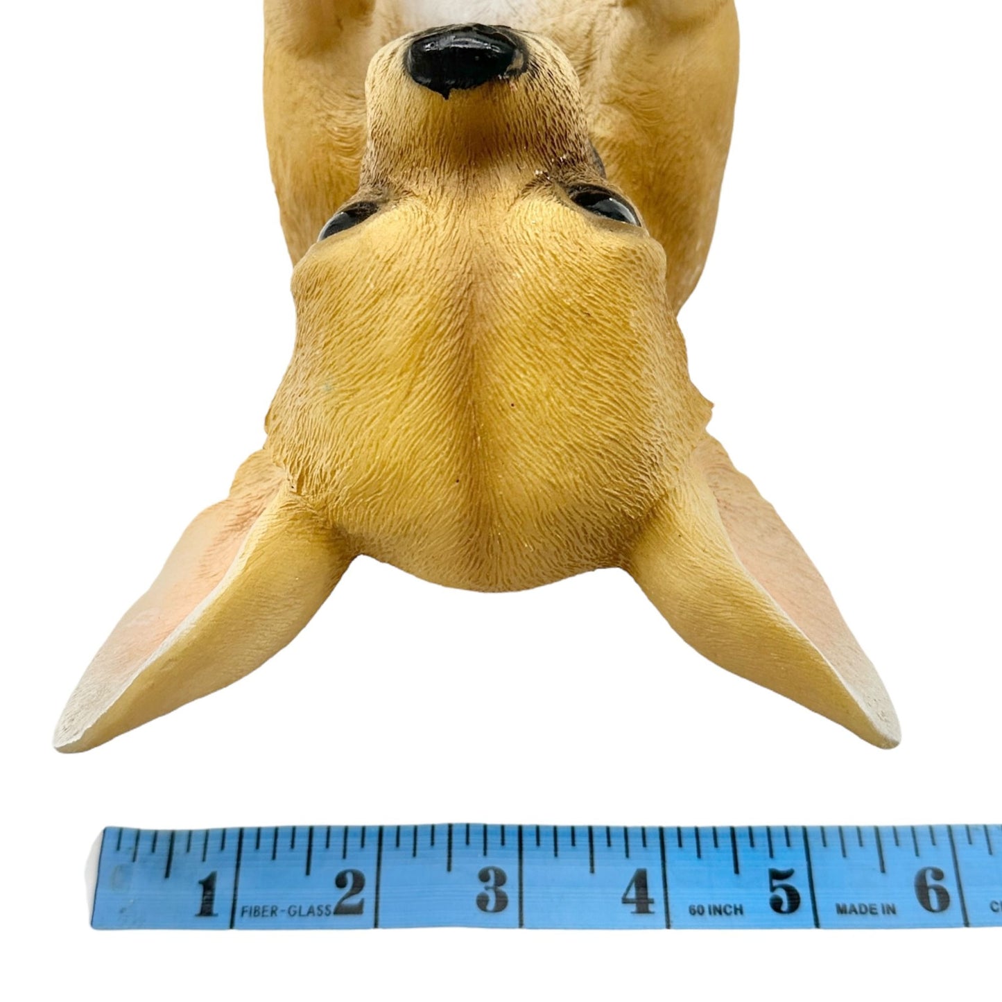 Chihuahua Wine Bottle Holder By DWK Corporation Brown White 12 x 5.5 inches