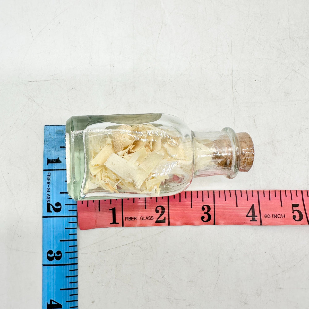 North Pole Workshop Dust Glass Bottle Jar 3.5 x 1.3 NIP