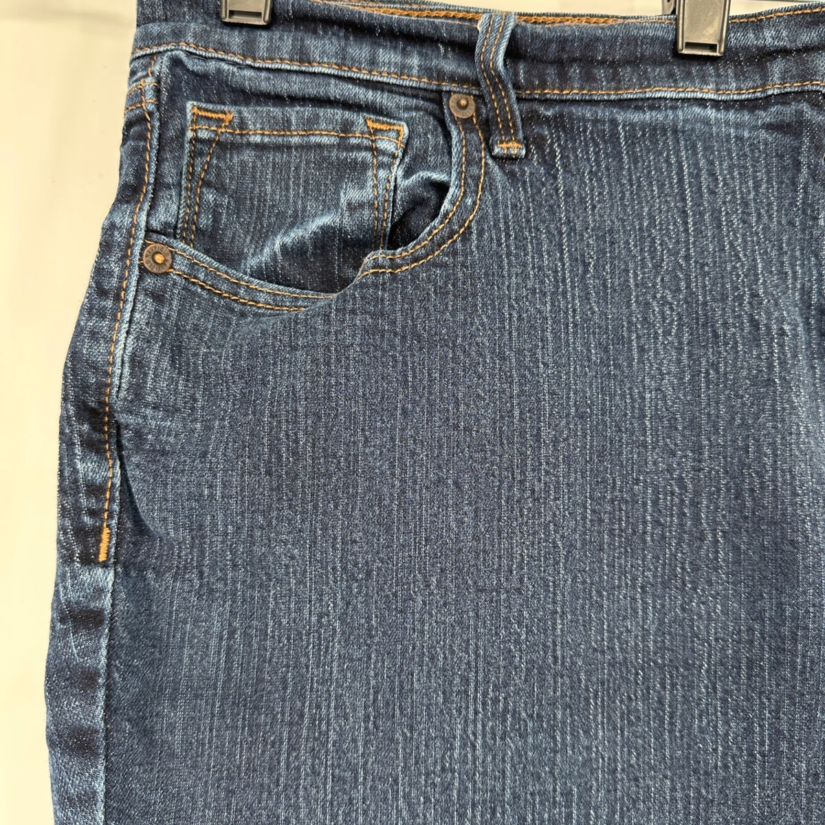 Old Navy Curvy Skinny Jeans Womens Size 18 Short Dark Wash Stretch Denim Comfort