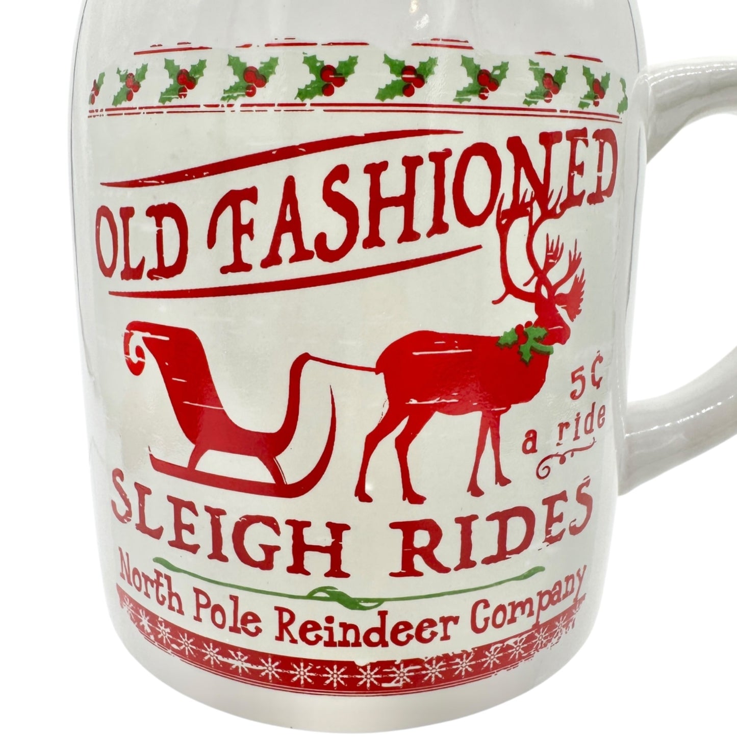 Old Fashioned Sleigh Rides Ceramic Mug By DDI 12 oz Vintage-Inspired Design