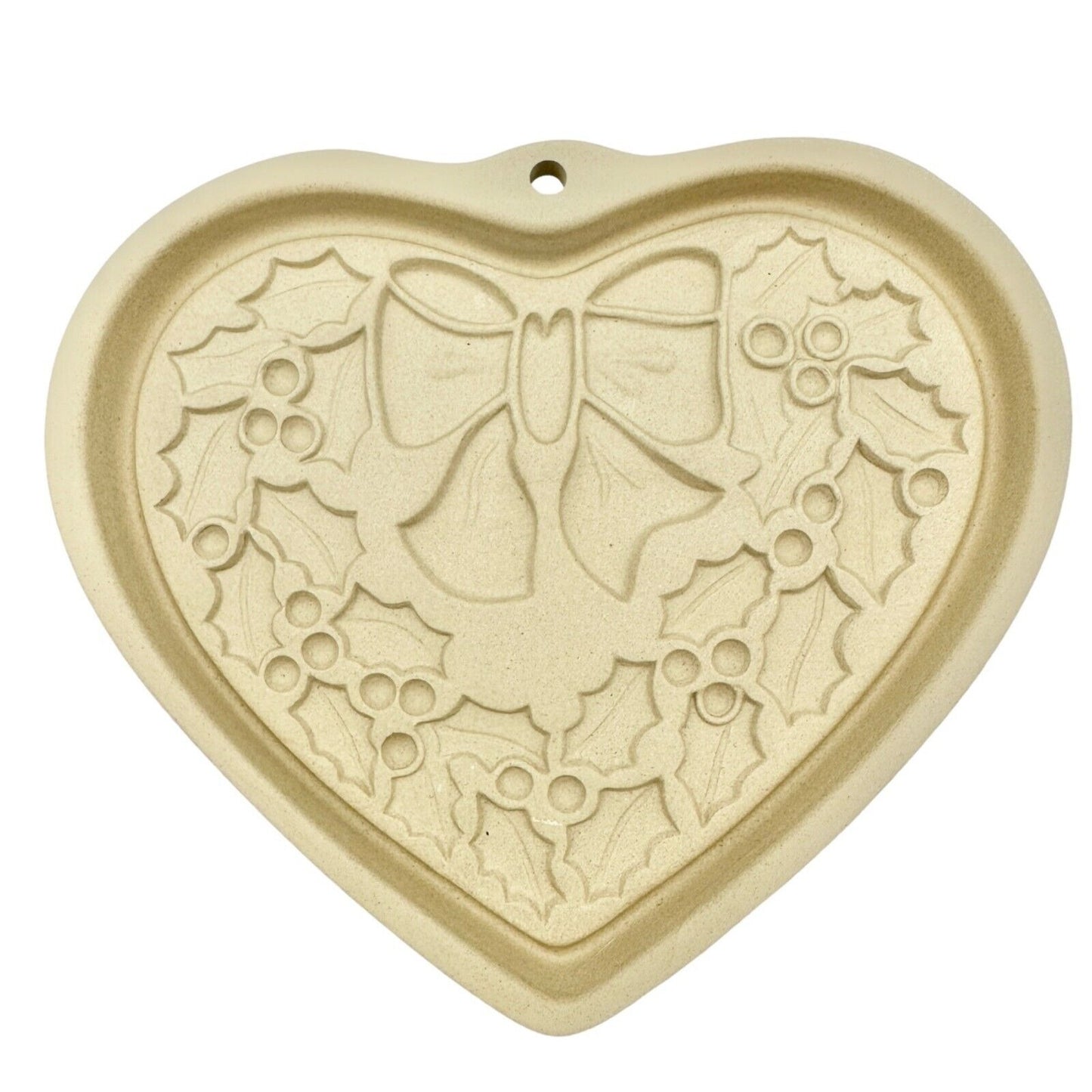 Pampered Chef Stoneware Mold 5 inch Winter Wreath NIB