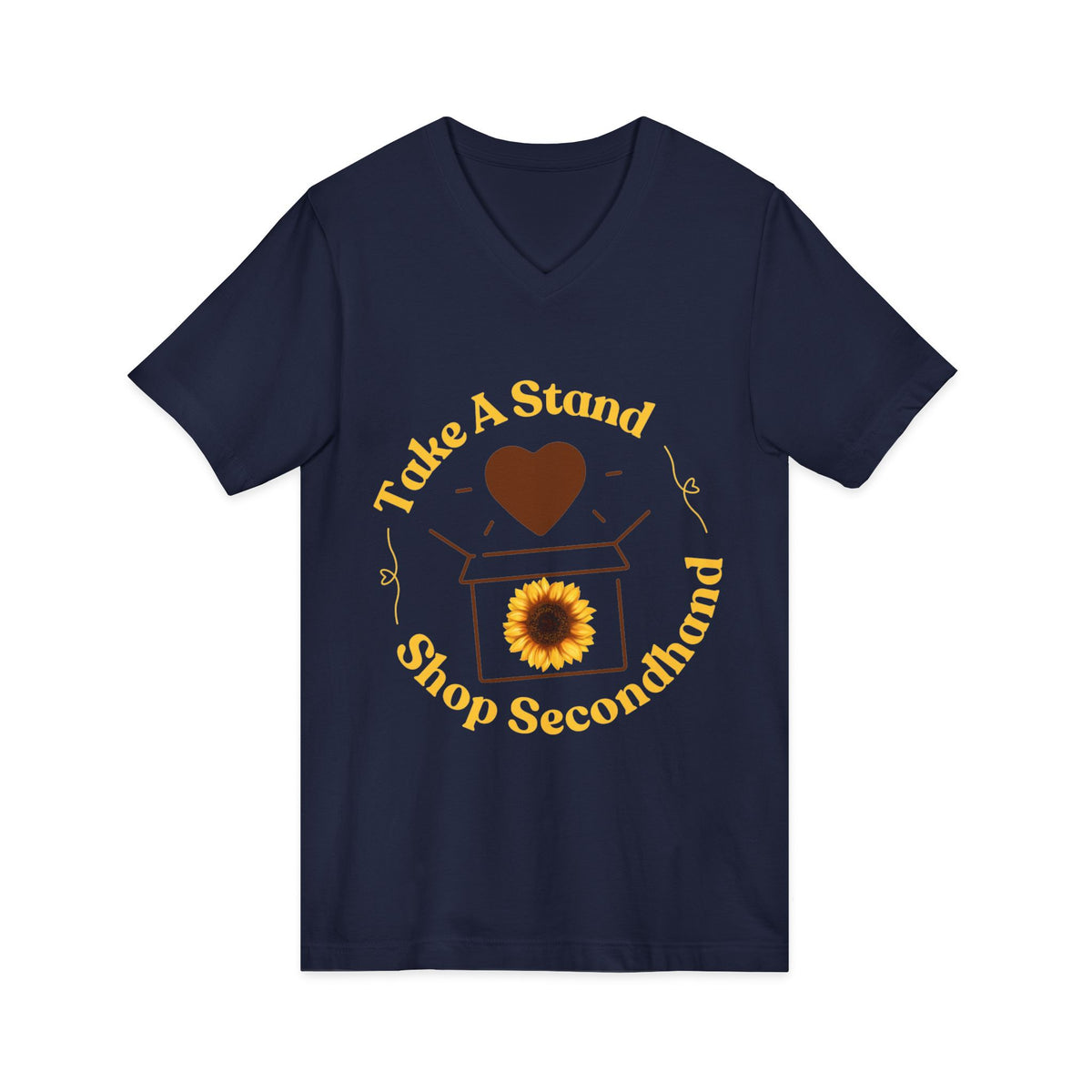 Unisex V-Neck Tee - Take A Stand Shop Secondhand