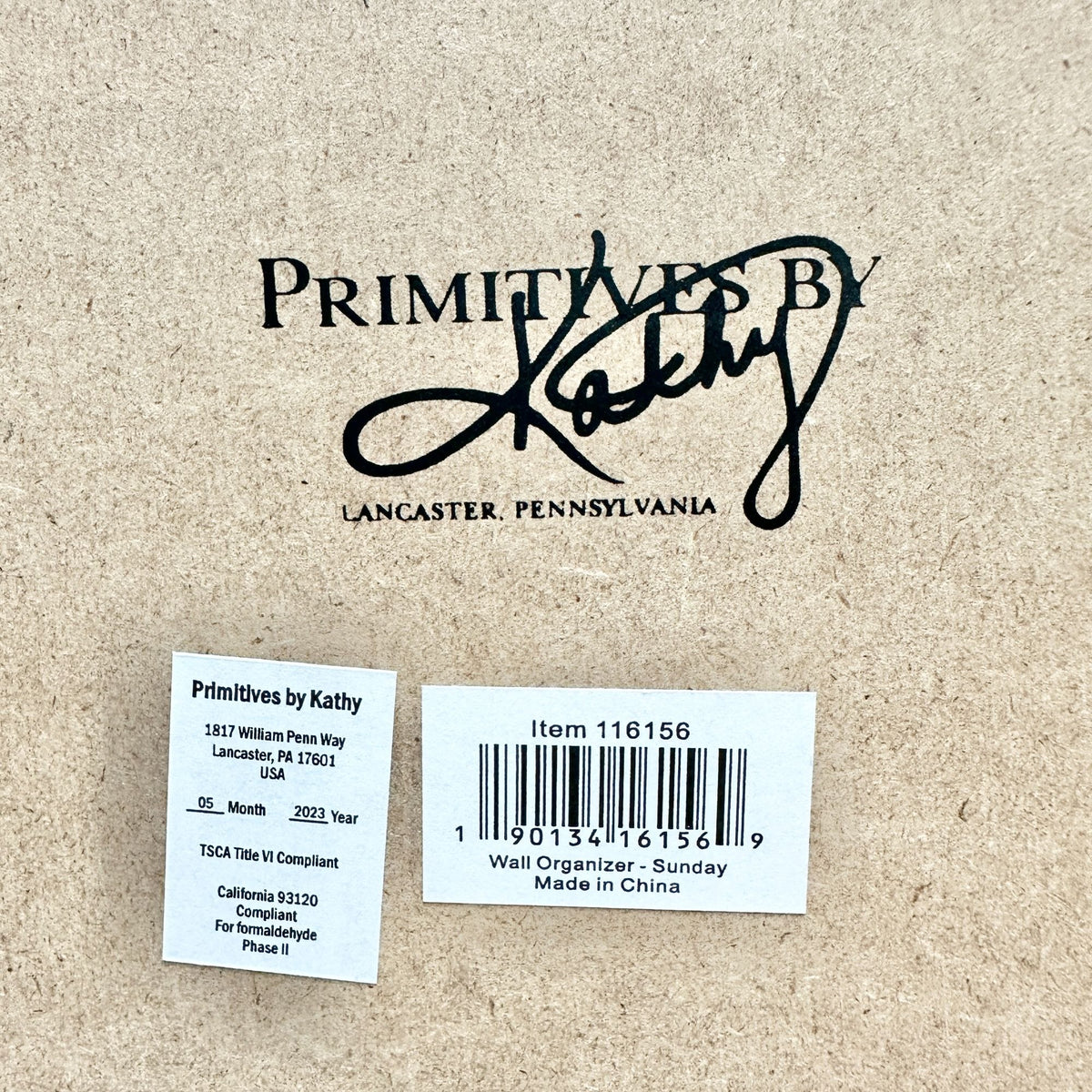 Wall Chalkboard Week Planner and Hooks Primitives By Kathy Distressed White Wood