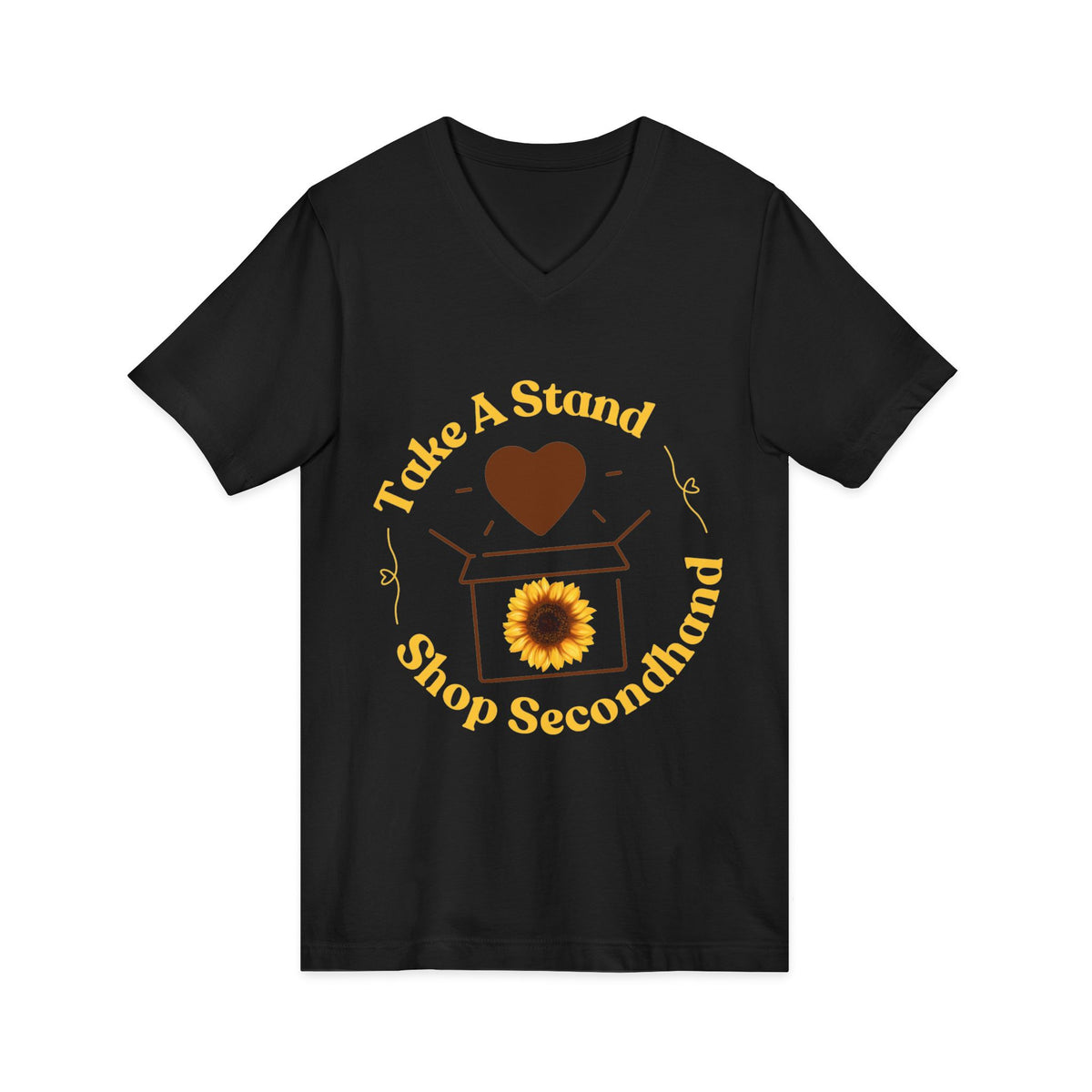 Unisex V-Neck Tee - Take A Stand Shop Secondhand