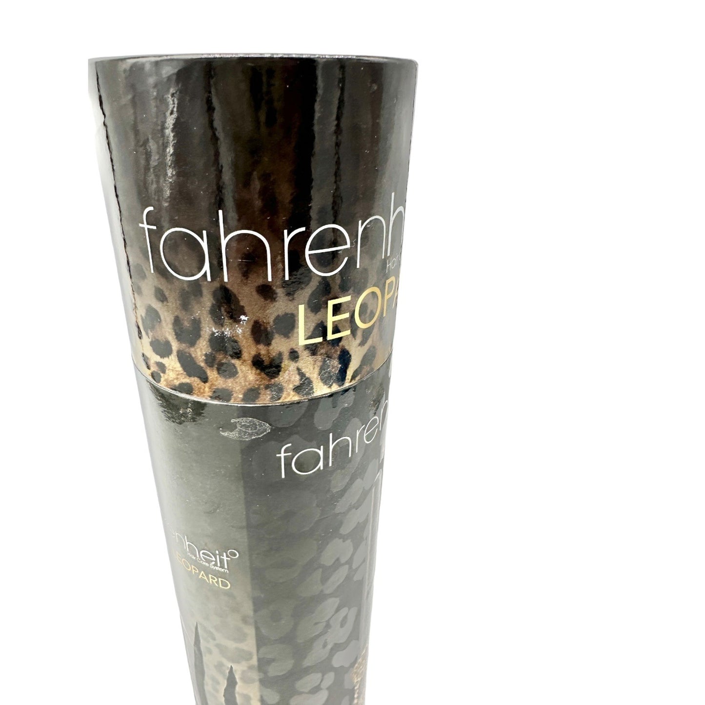 Fahrenheit Curling Wand Leopard Ceramic Barrel Tourmaline NEW open box