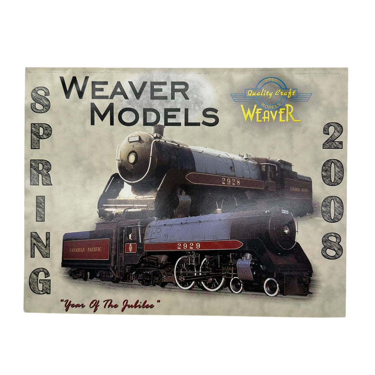 Weaver Models Spring 2008 Catalog Year Of The Jubilee Model Train Collectibles
