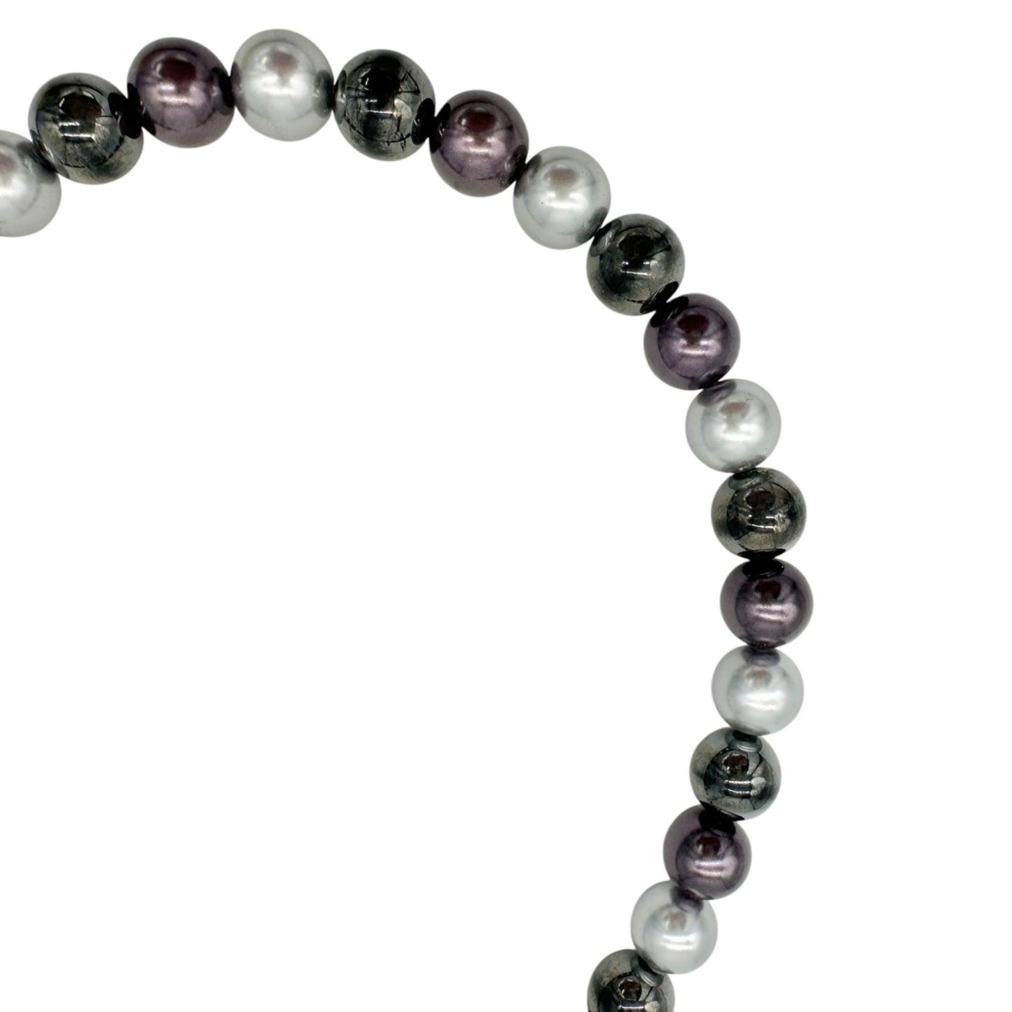 Premier Designs Multicolor Faux Pearl Necklace 14 inch Rhinestone Magnetic Clasp
