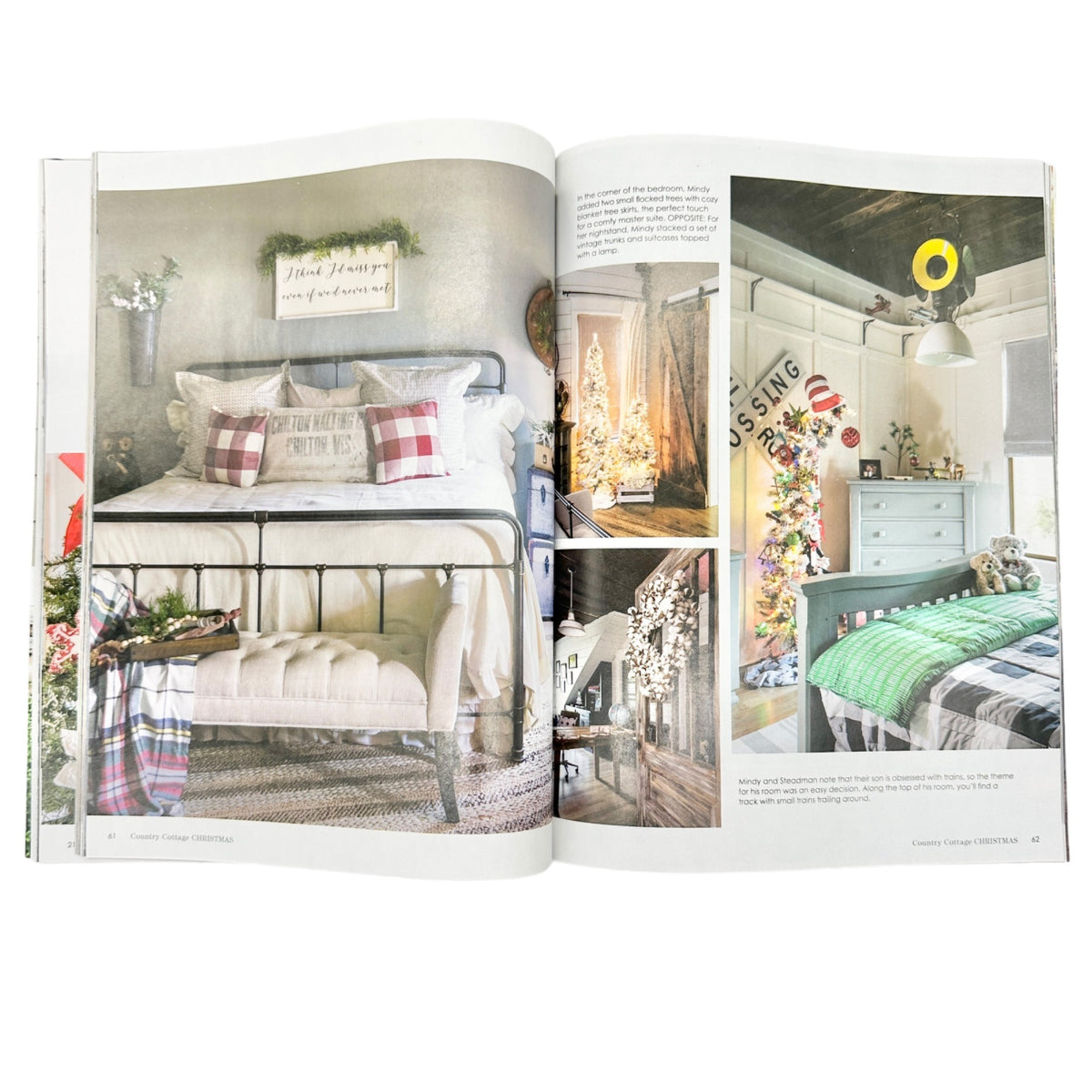 Country Cottage Christmas Magazine with Ashland Holiday Floral Arrangement