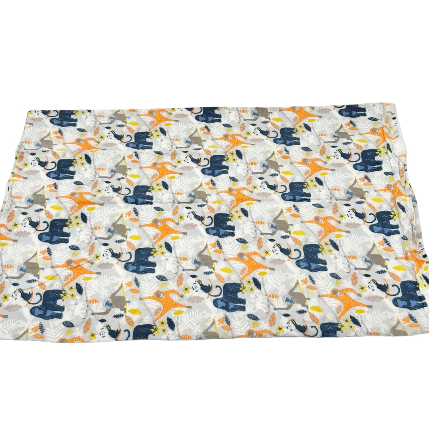 Fleece Pillowcase Jungle Animals Soft Cozy Warm Vibrant Colors Monkeys